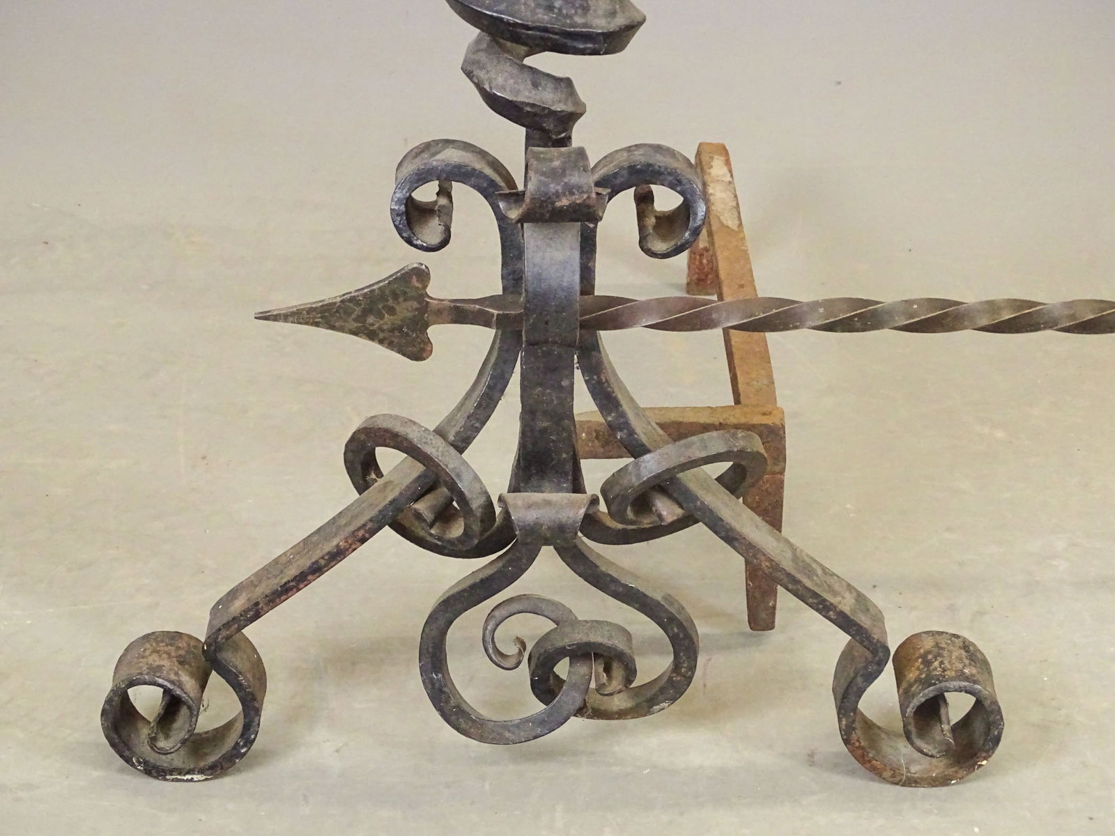 Pair Monumental Andirons - 3