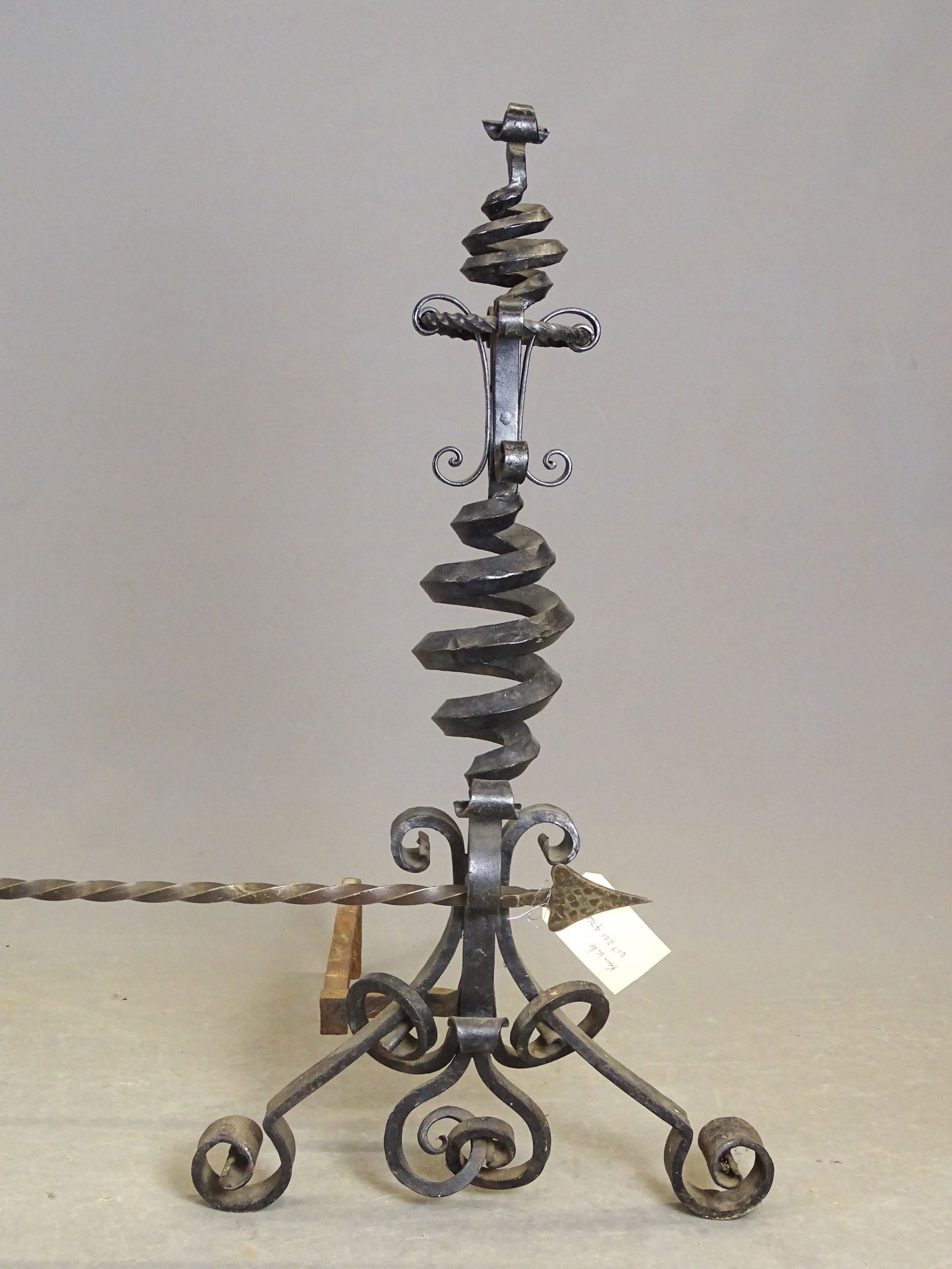 Pair Monumental Andirons - 5