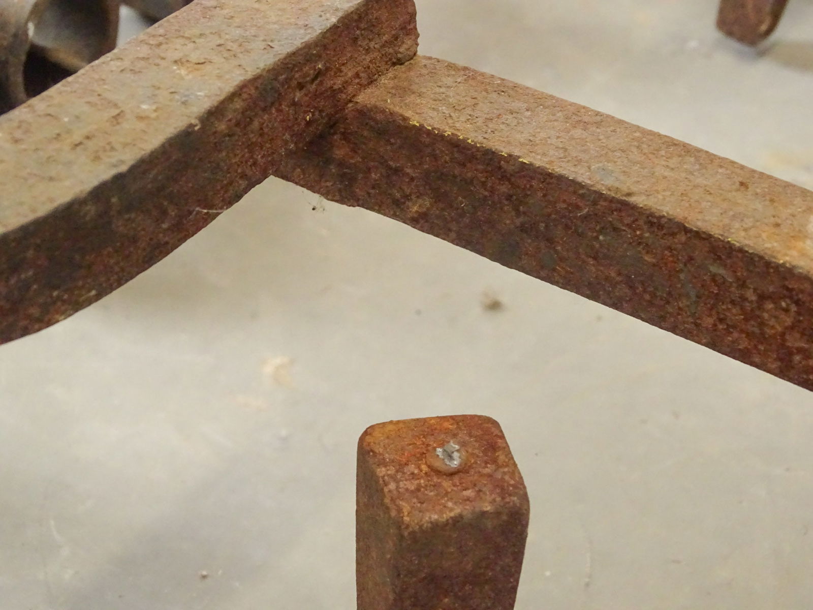 Pair Monumental Andirons - 9