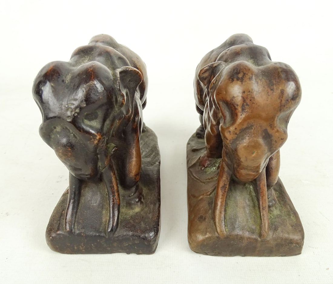 Pair Elephant Bookends - 2