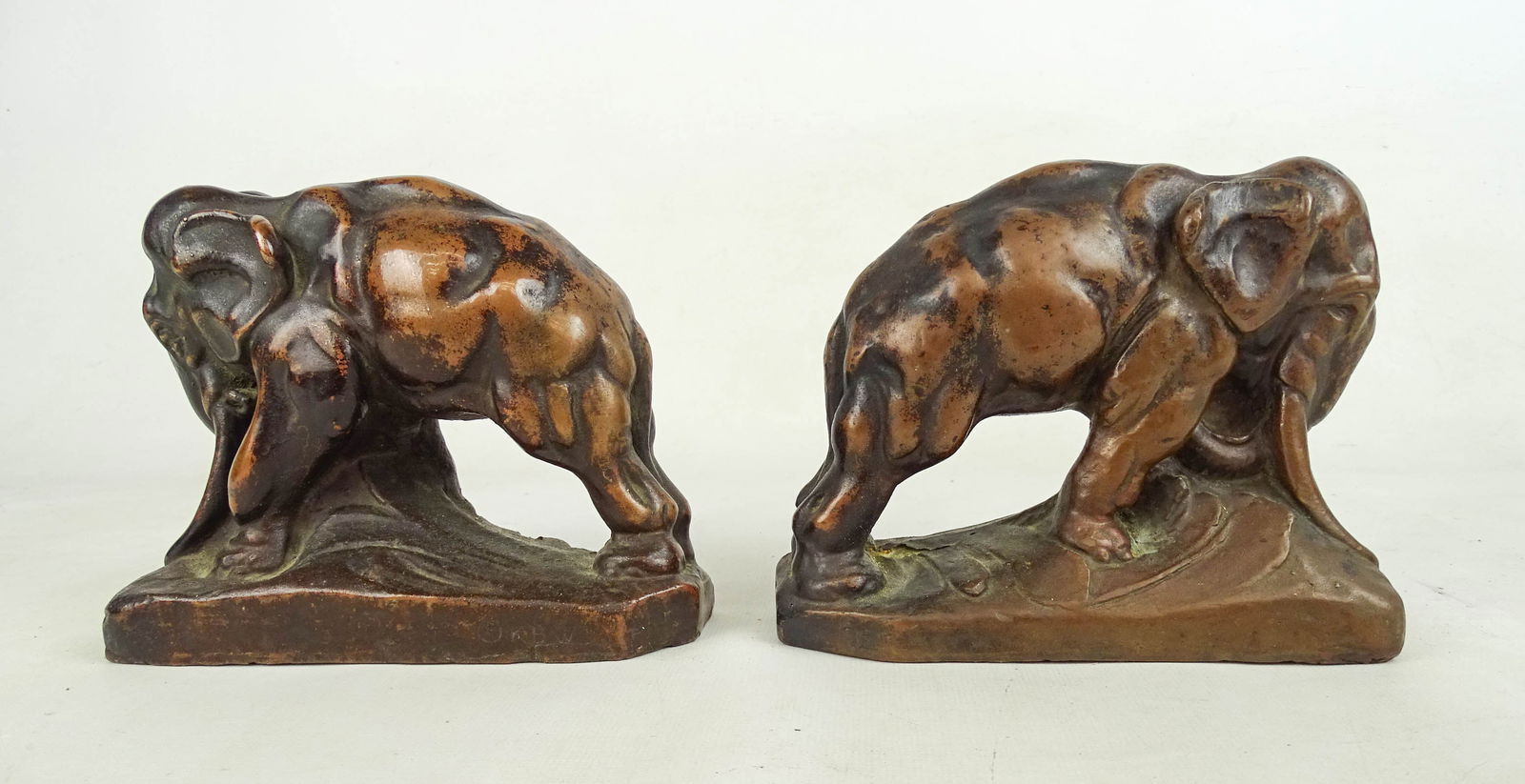 Pair Elephant Bookends - 3