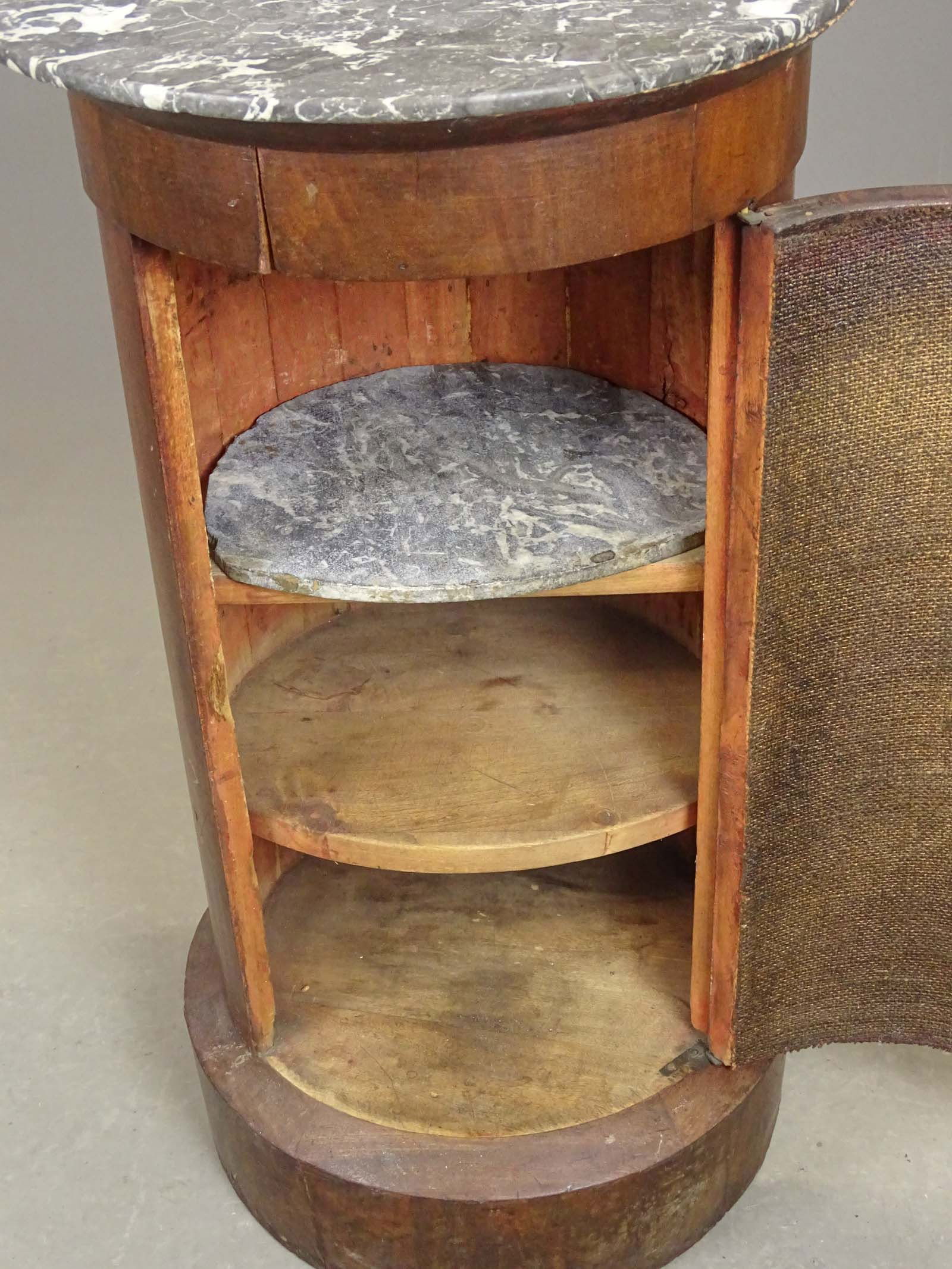 19th c. Marble Top Pot Cupboard - 4