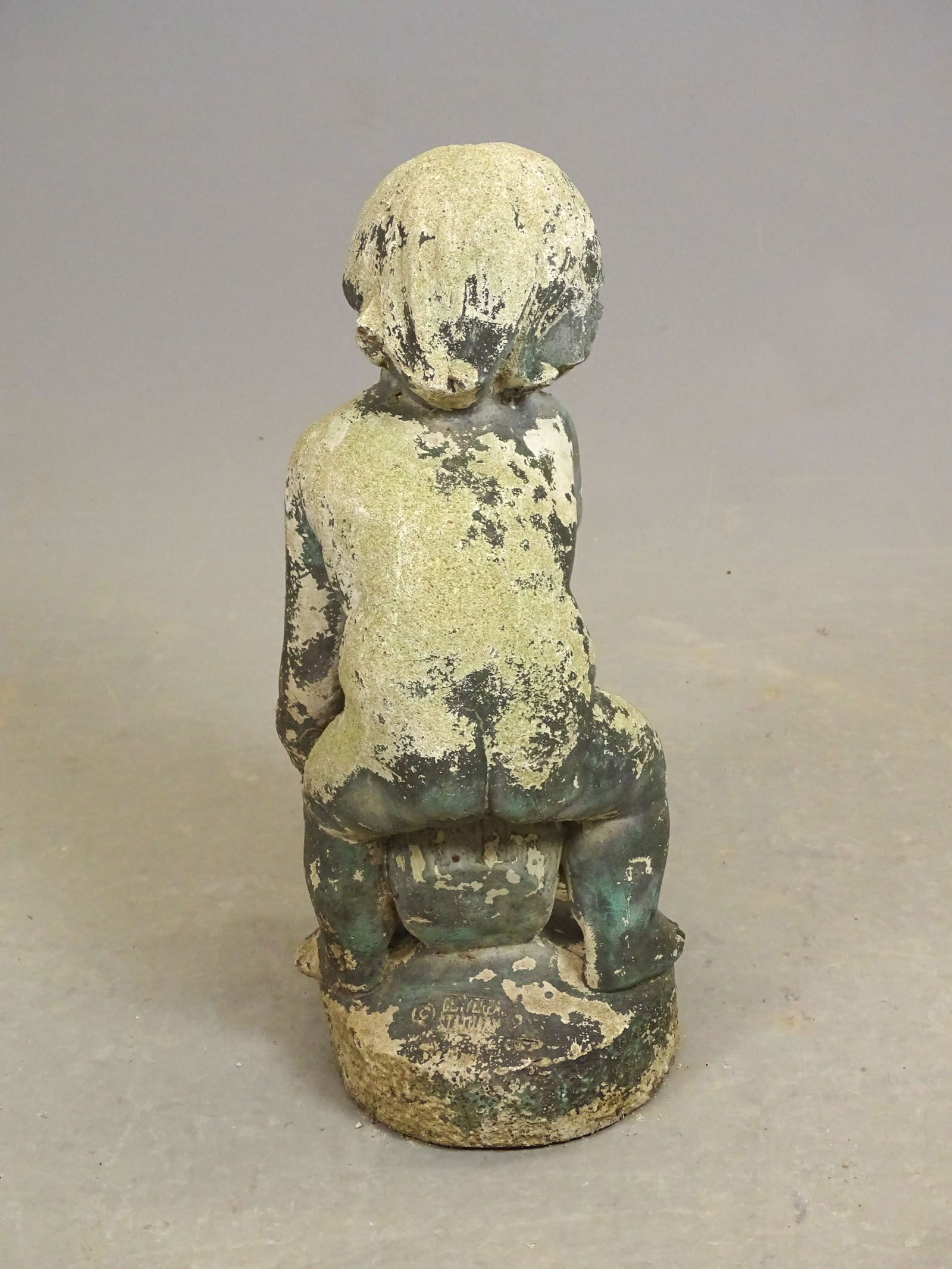 Poured Stone Garden Figure - 5