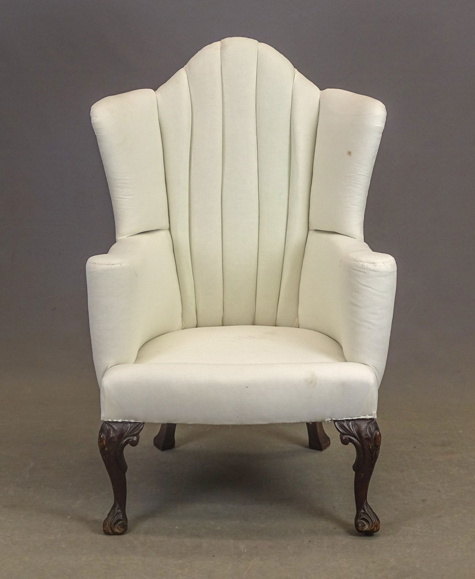 Early Camelback Wing Chair - 2