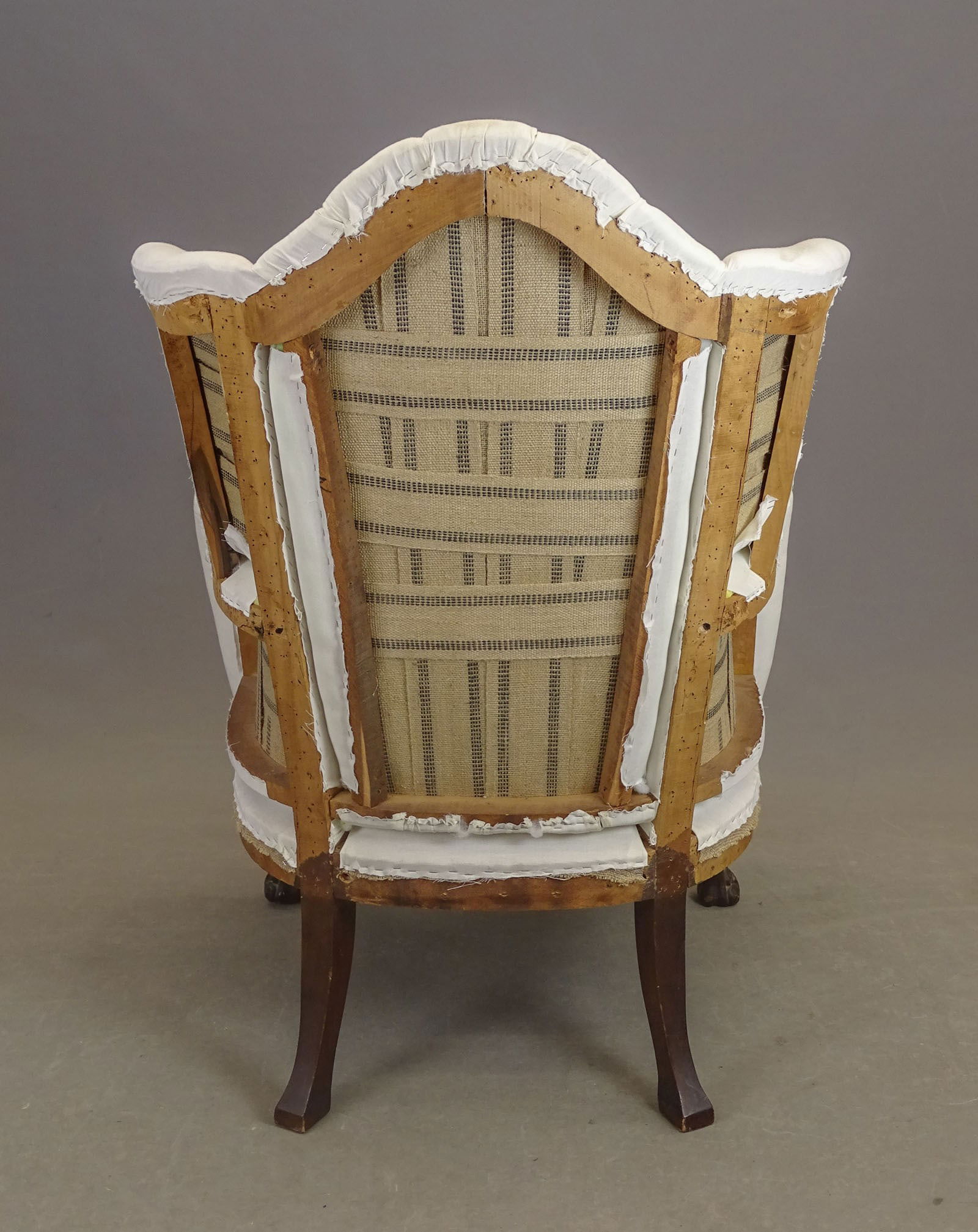 Early Camelback Wing Chair - 7