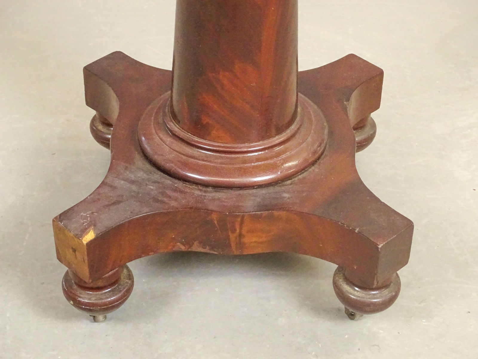 19th c. Empire Mahogany Drum Table - 2