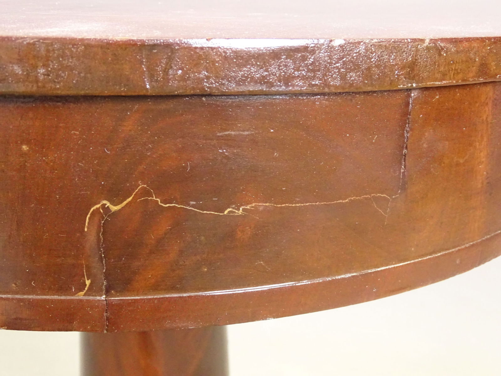 19th c. Empire Mahogany Drum Table - 7