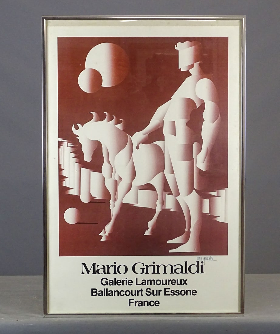 Max Grimaldi Signed Poster: Max Grimaldi signed poster. 36 1/2" x 24 1/2".