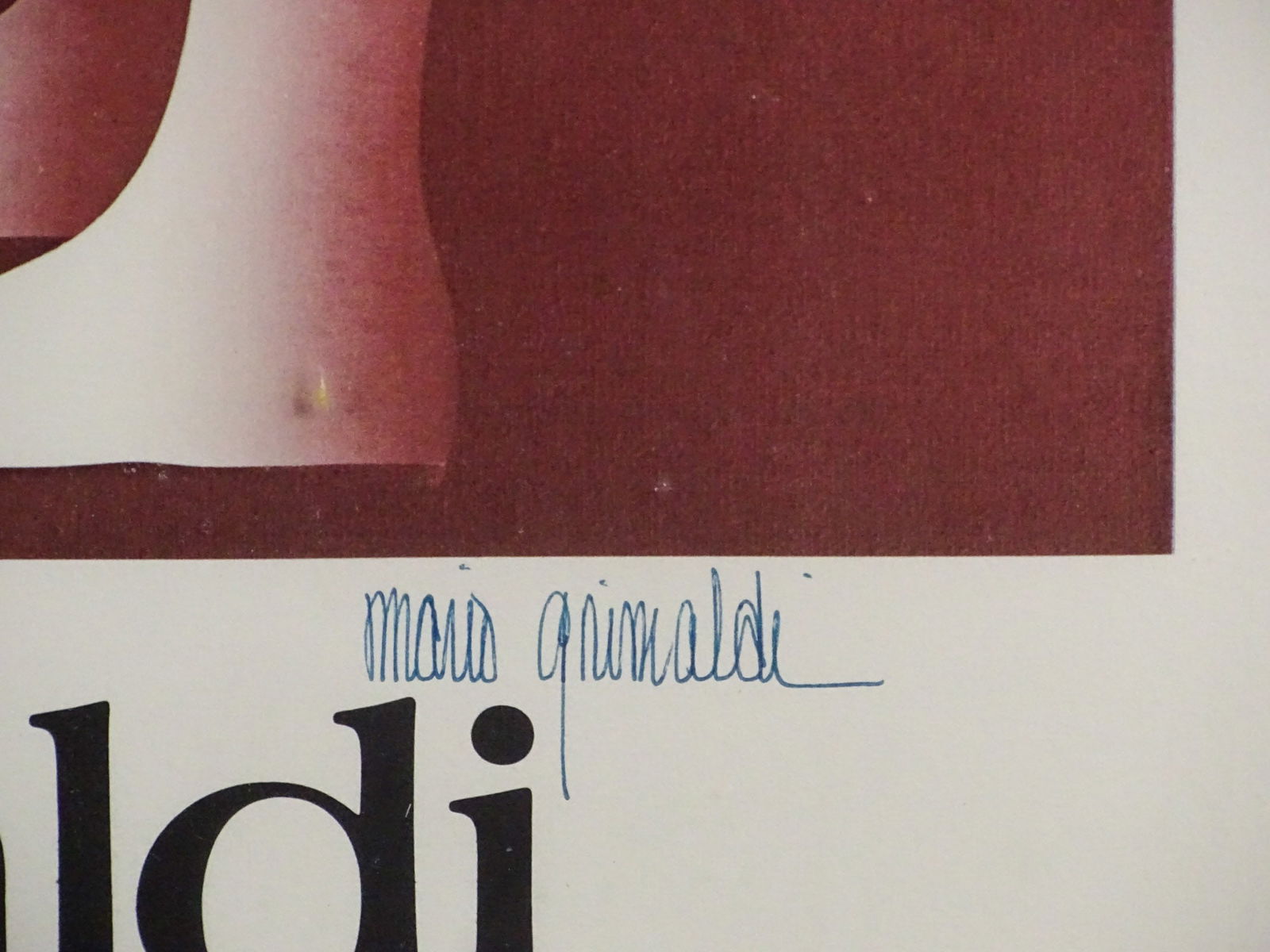 Max Grimaldi Signed Poster - 3