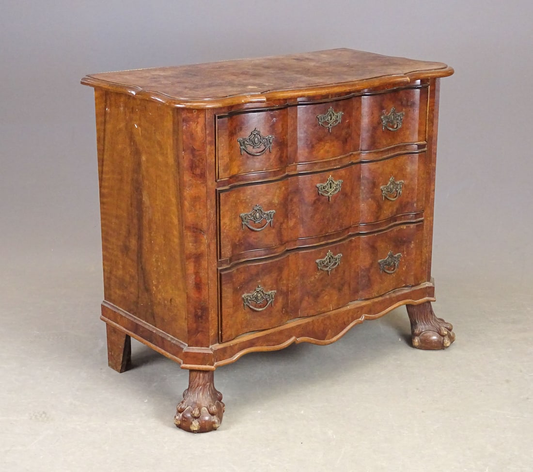 Early Continental Burlwood Chest of Drawers (1 of 8)