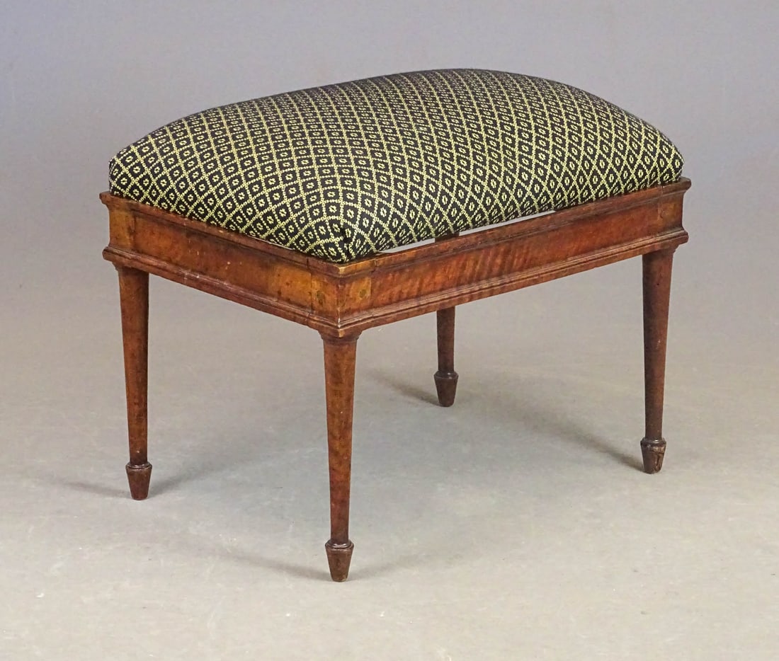 19th c. Continental Bench: 19th c. Continental bench. 23" x 16" x 19" Ht..