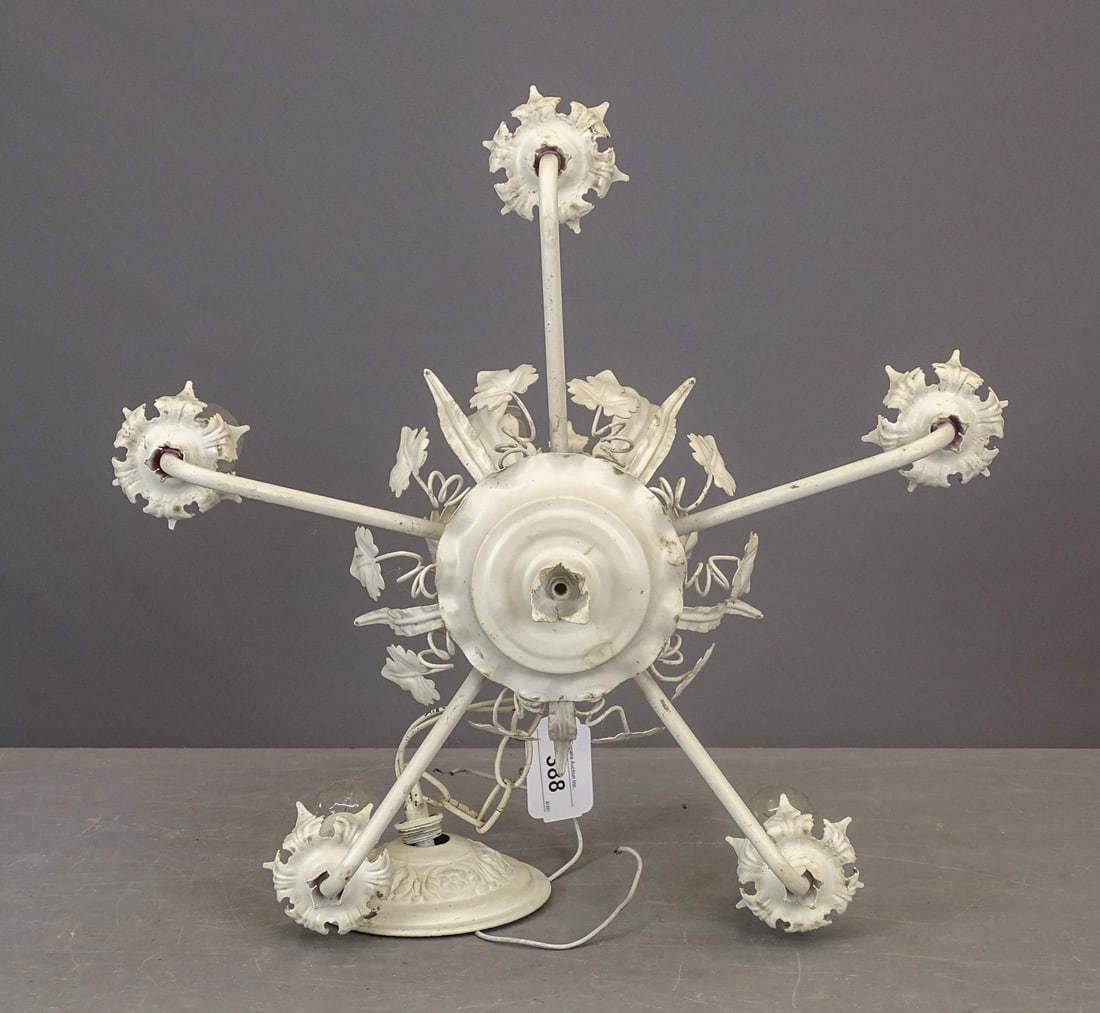 Wrought Iron Chandelier - 6