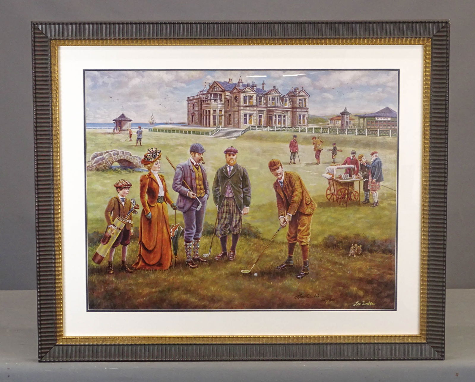 Golf Print: Large decorative golf print. Overall 32" x 39".