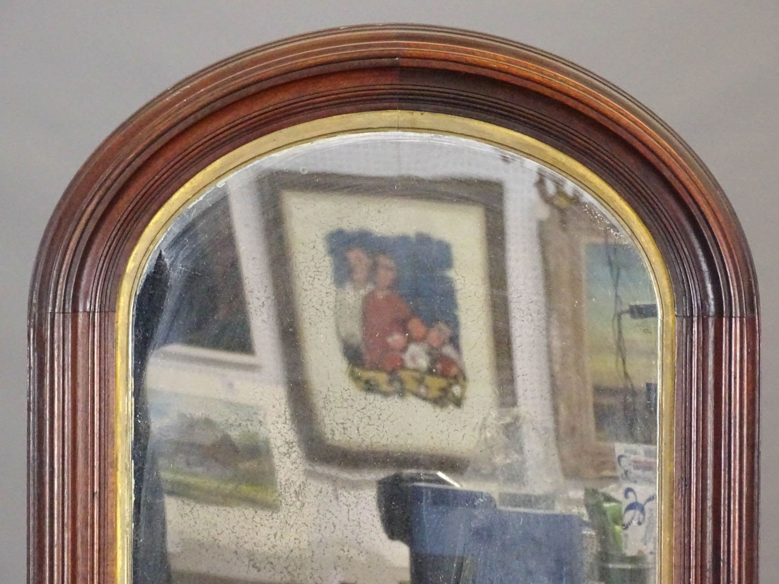 Victorian Walnut Mirror - 3