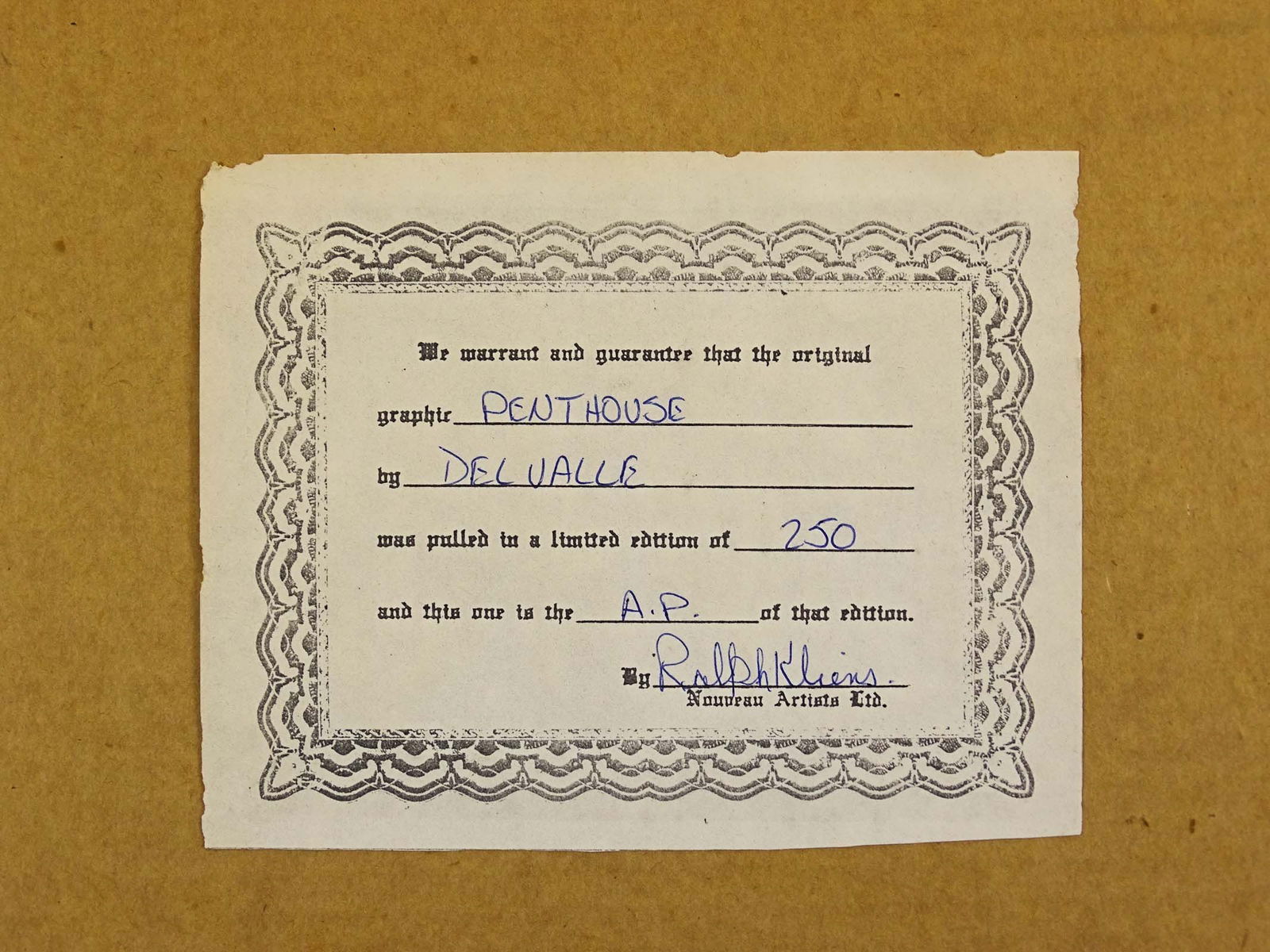 Del Valle, Serigraph - 6