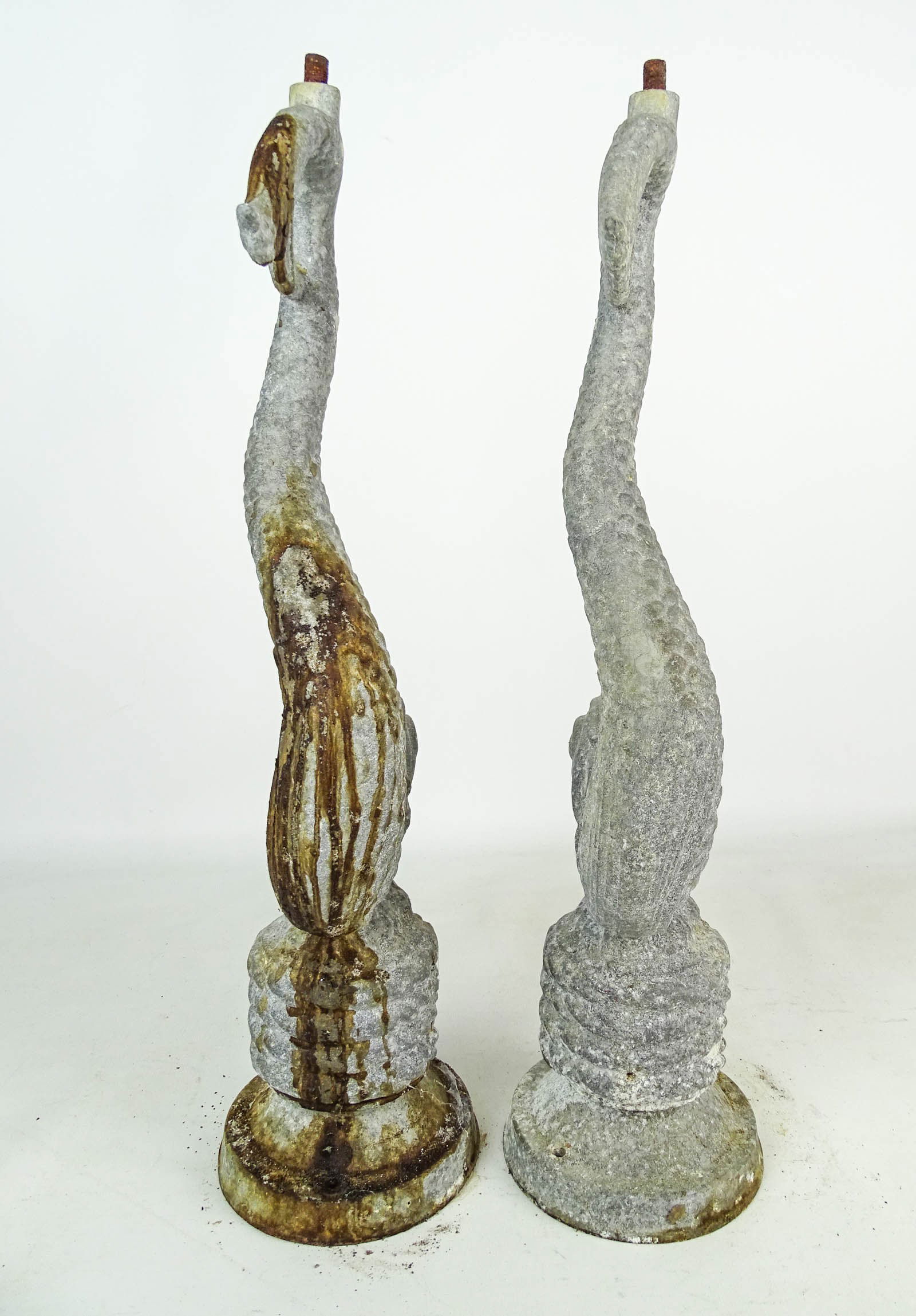 Pair Metal Dolphin Elements - 4