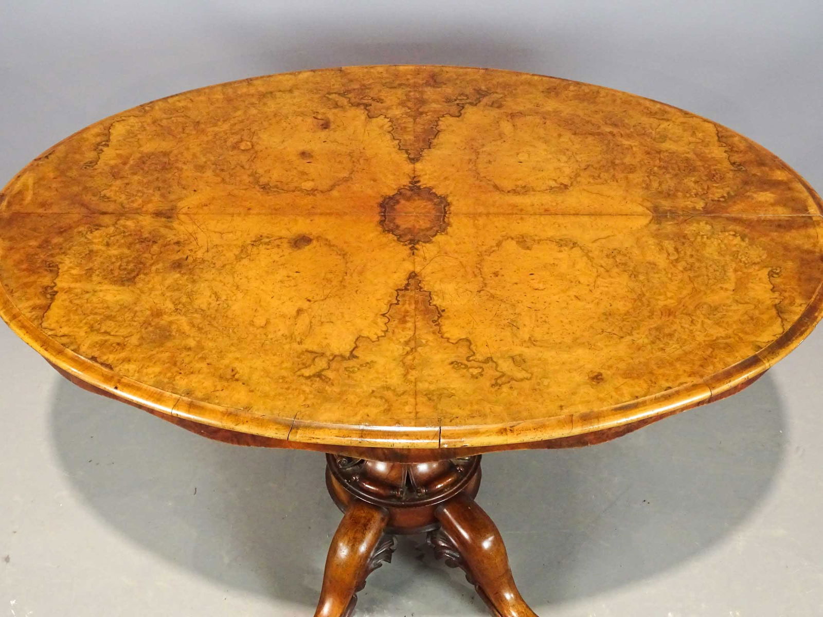 Burl Top Table - 6