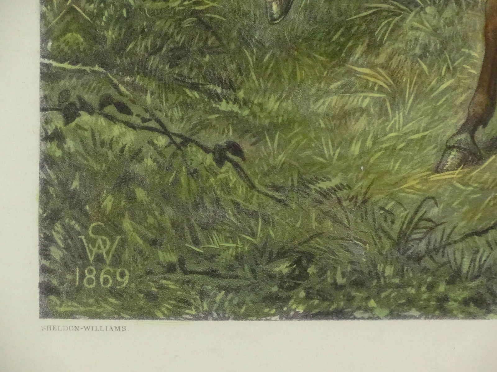 19th c. Fox Hunting Print - 4