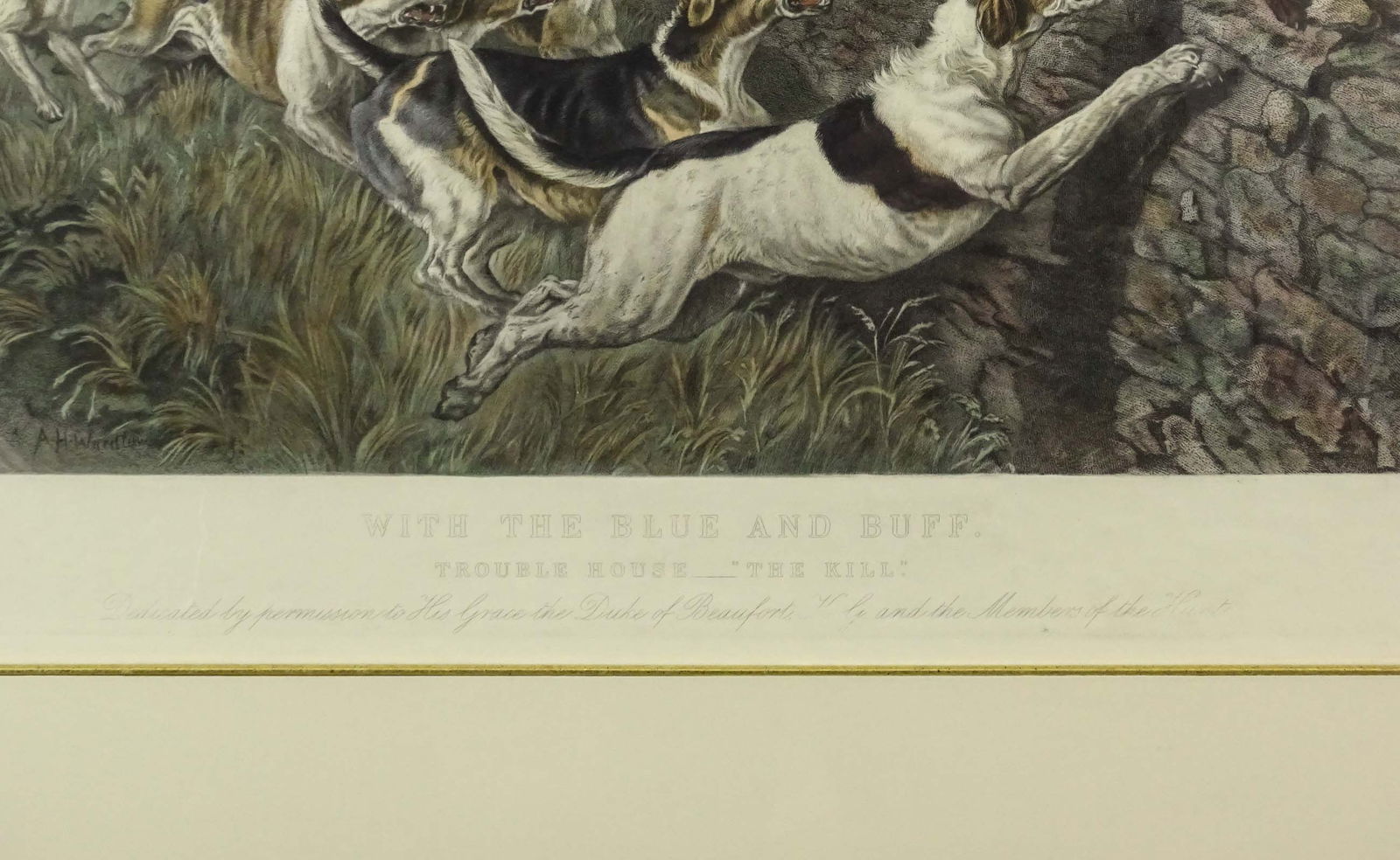 19th c. Fox Hunting Print - 5
