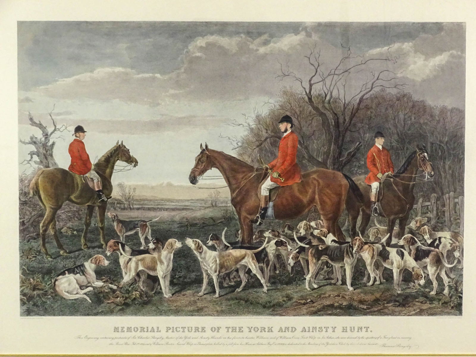 19th c. Fox Hunting Print - 2