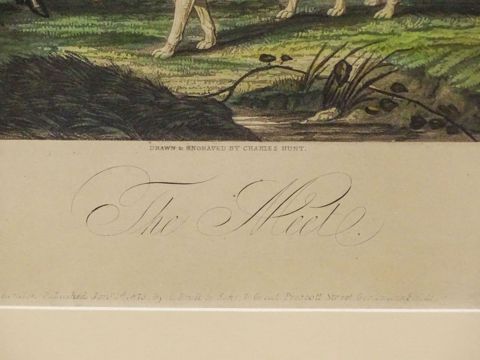 19th c. Fox Hunting Print - 5