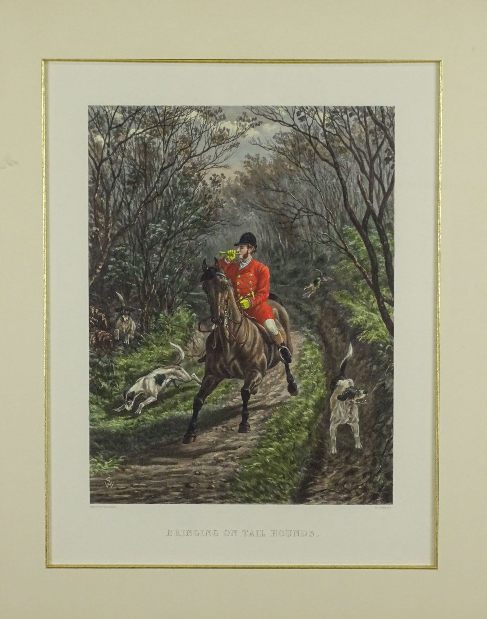 19th c. Fox Hunting Print - 2