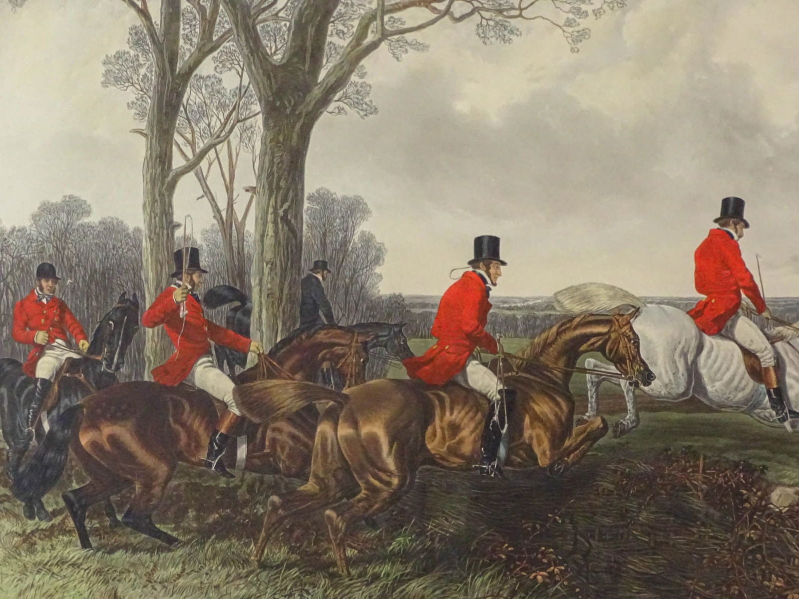 19th c. Fox Hunting Print - 2