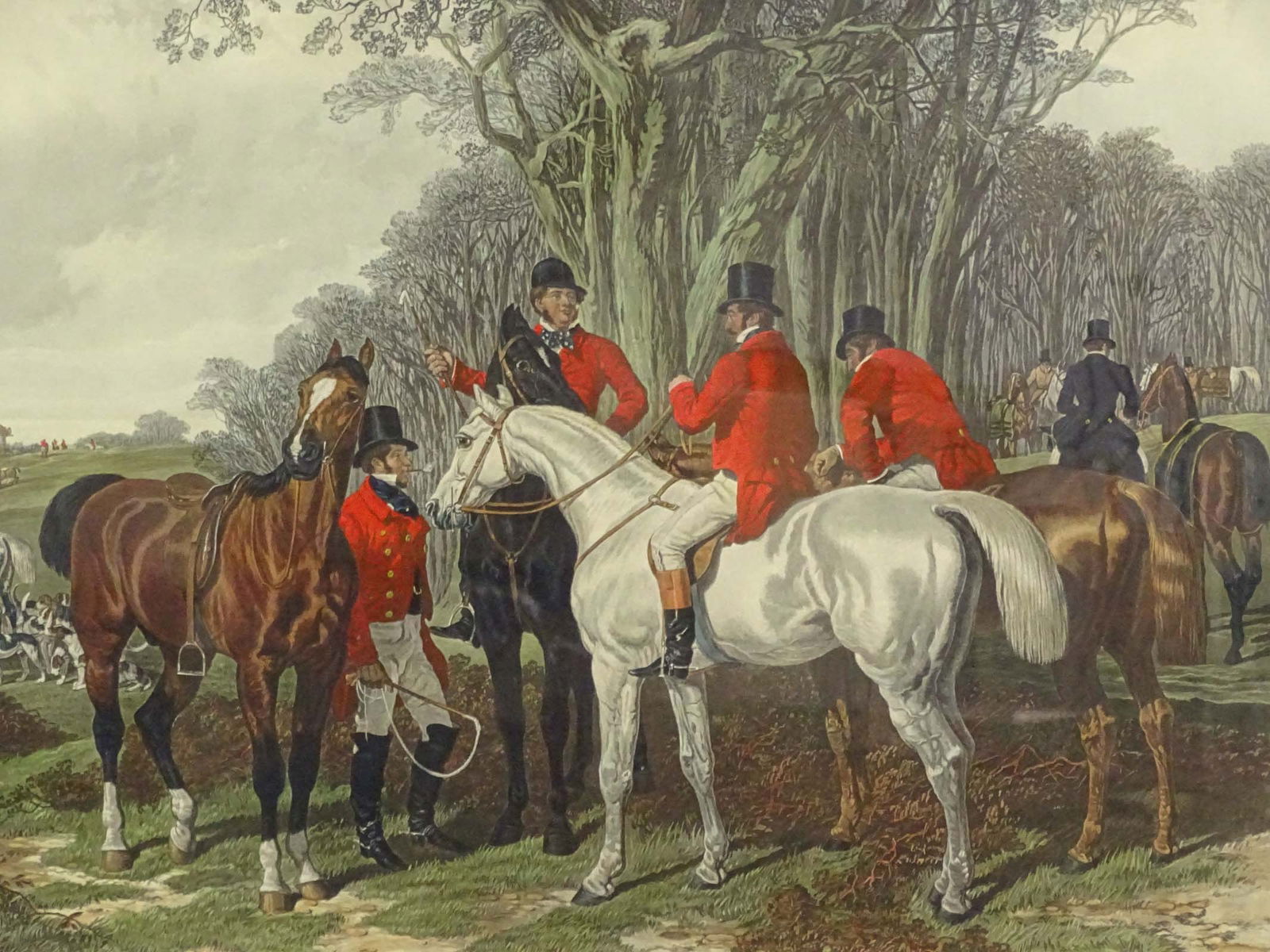 19th c. Fox Hunting Print - 2