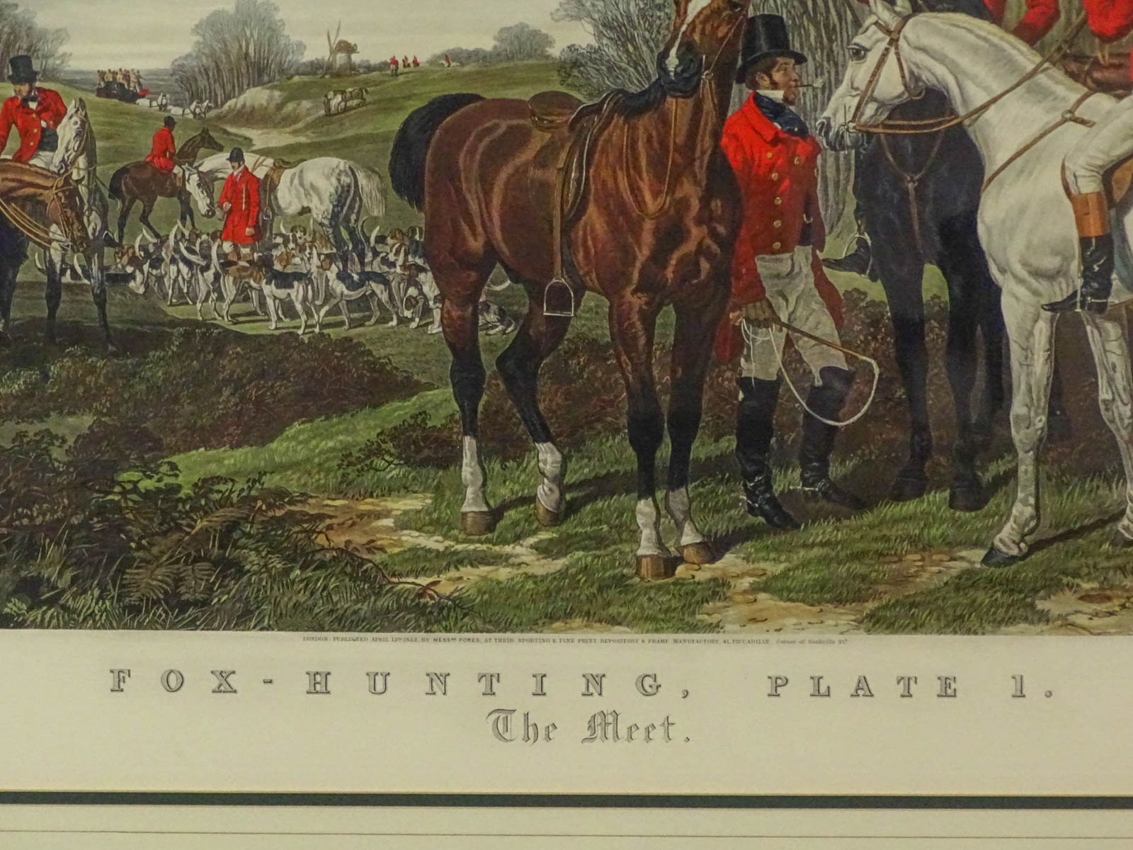 19th c. Fox Hunting Print - 5