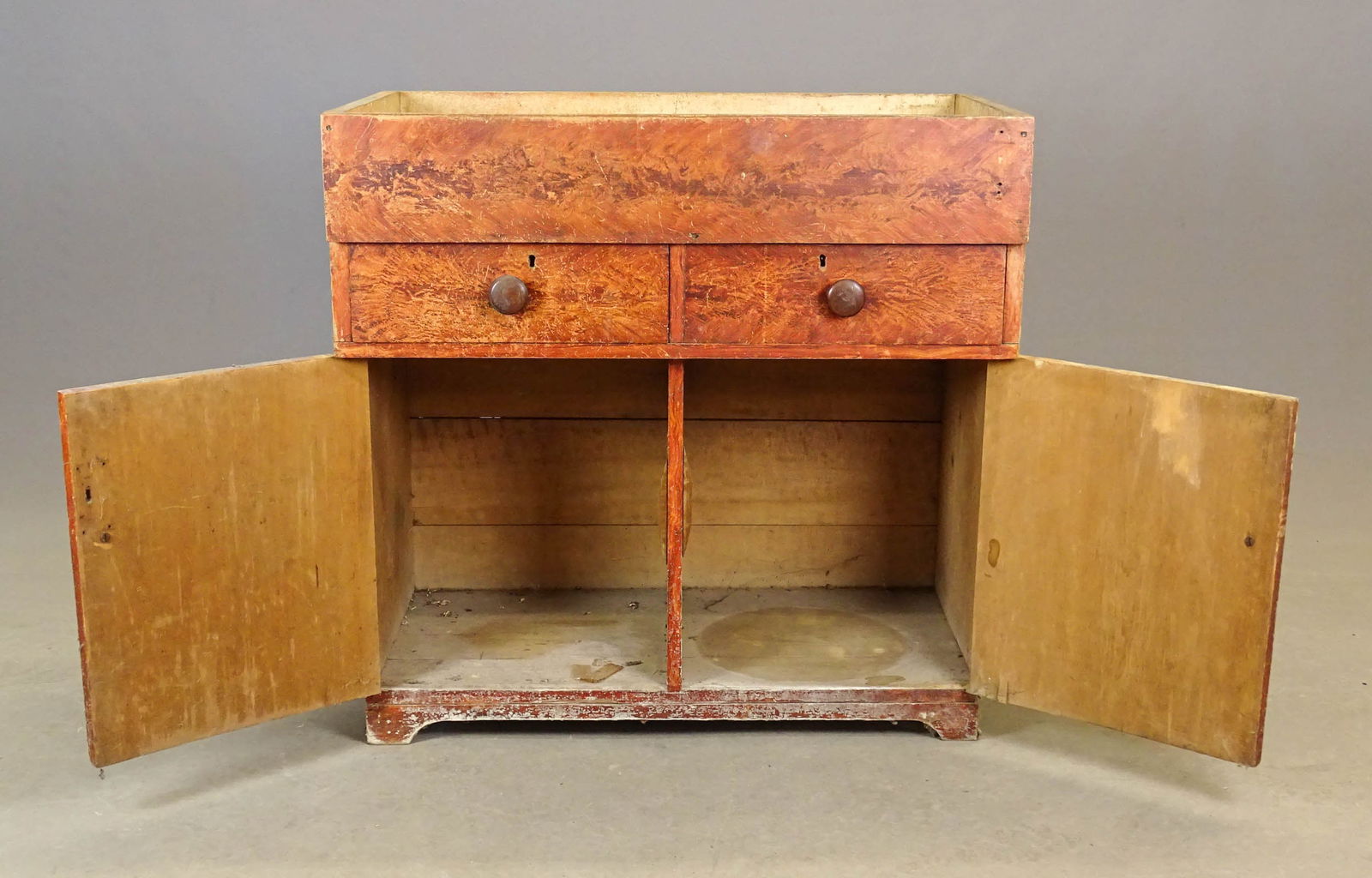 19th c. Two Drawer Drysink - 6