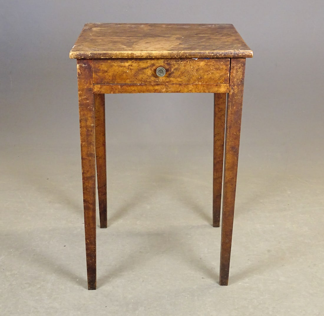 19th c. Hepplewhite Single Drawer Stand - 8