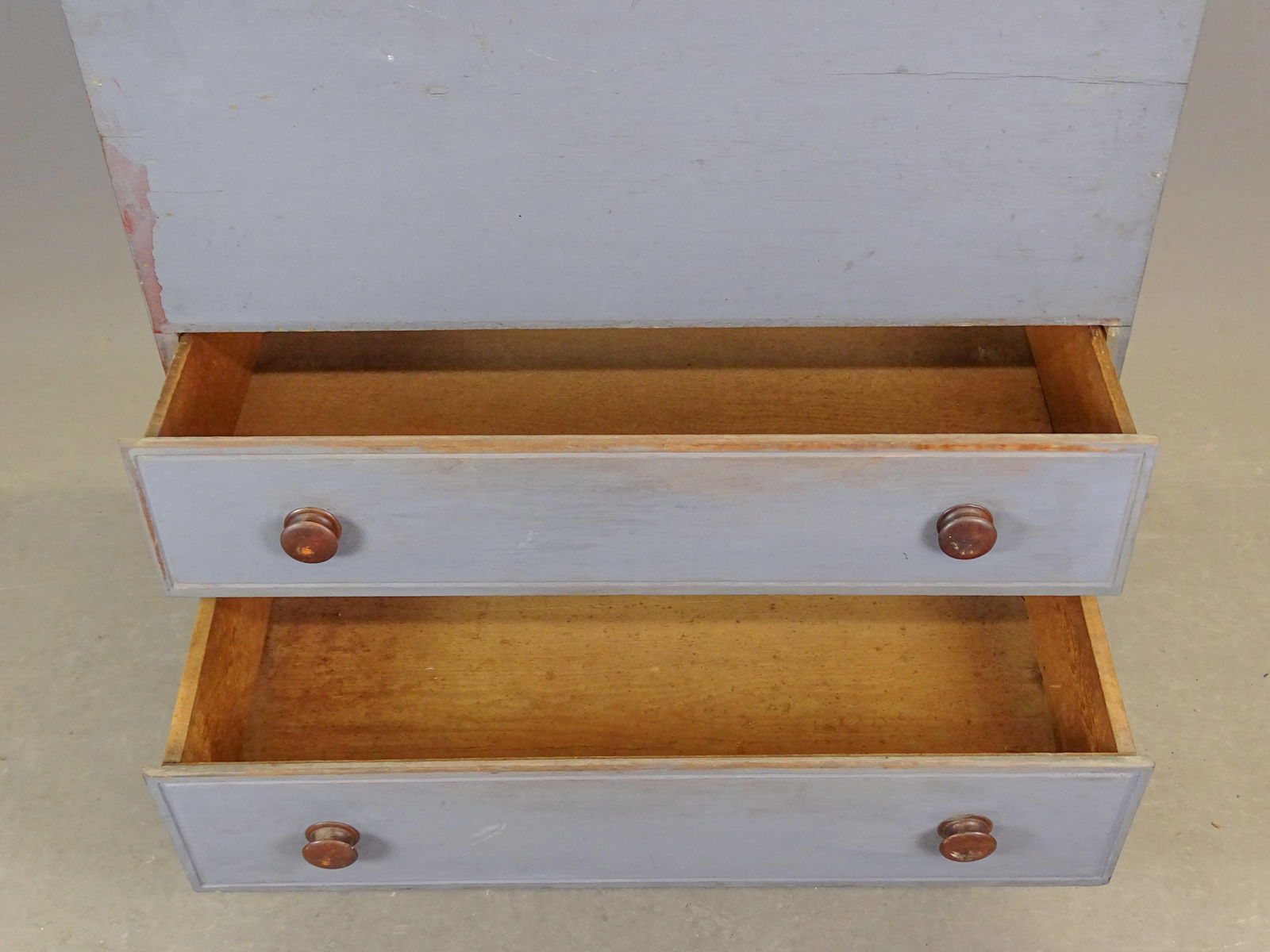 19th c. Two Drawer Blanket Chest - 3