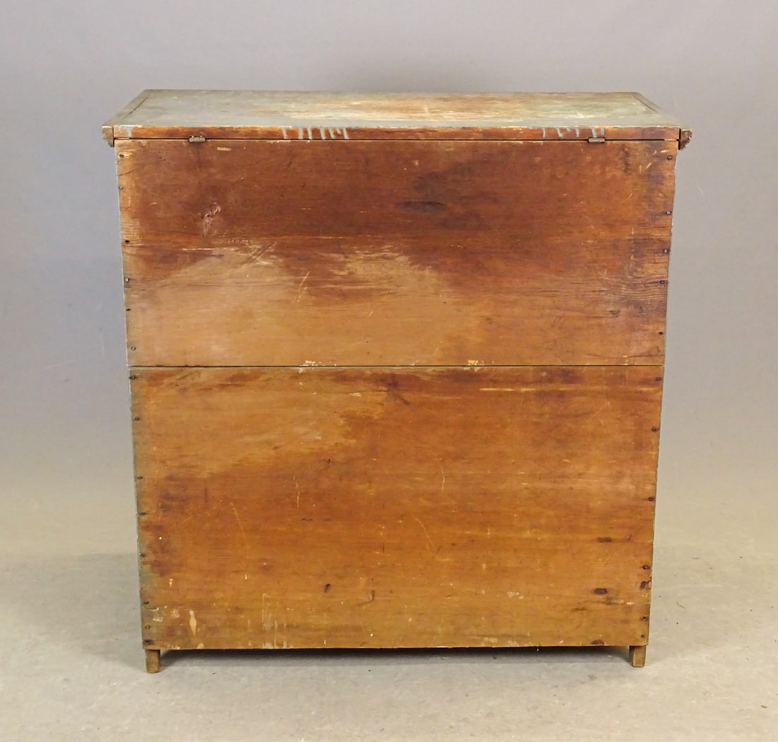 19th c. Two Drawer Blanket Chest - 7