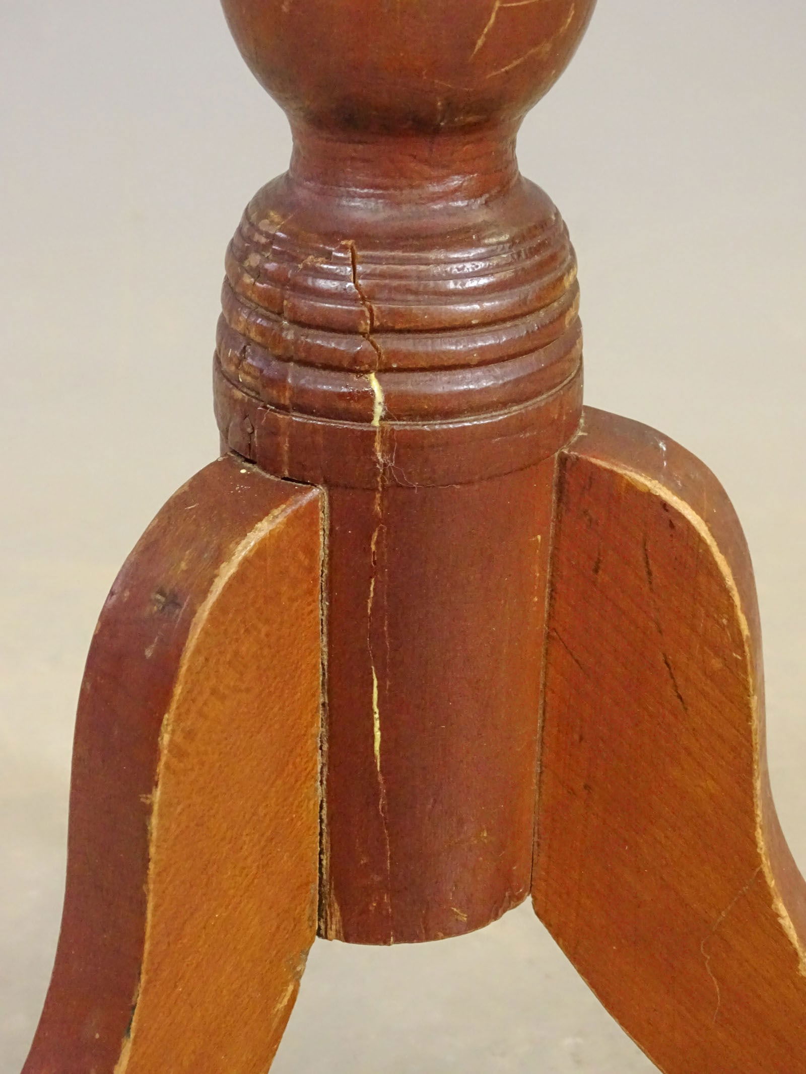 19th c. Tilt Top Candlestand - 6