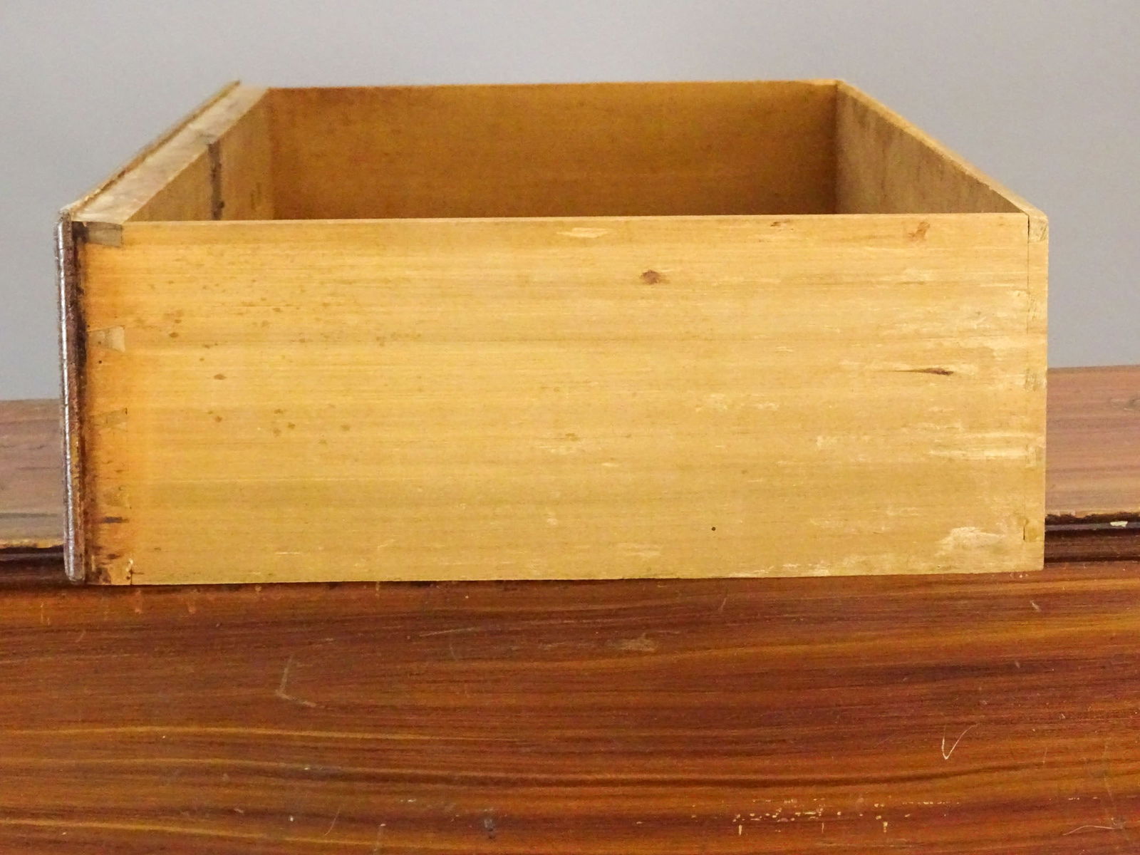 19th c. Two Drawer Blanket Chest - 4