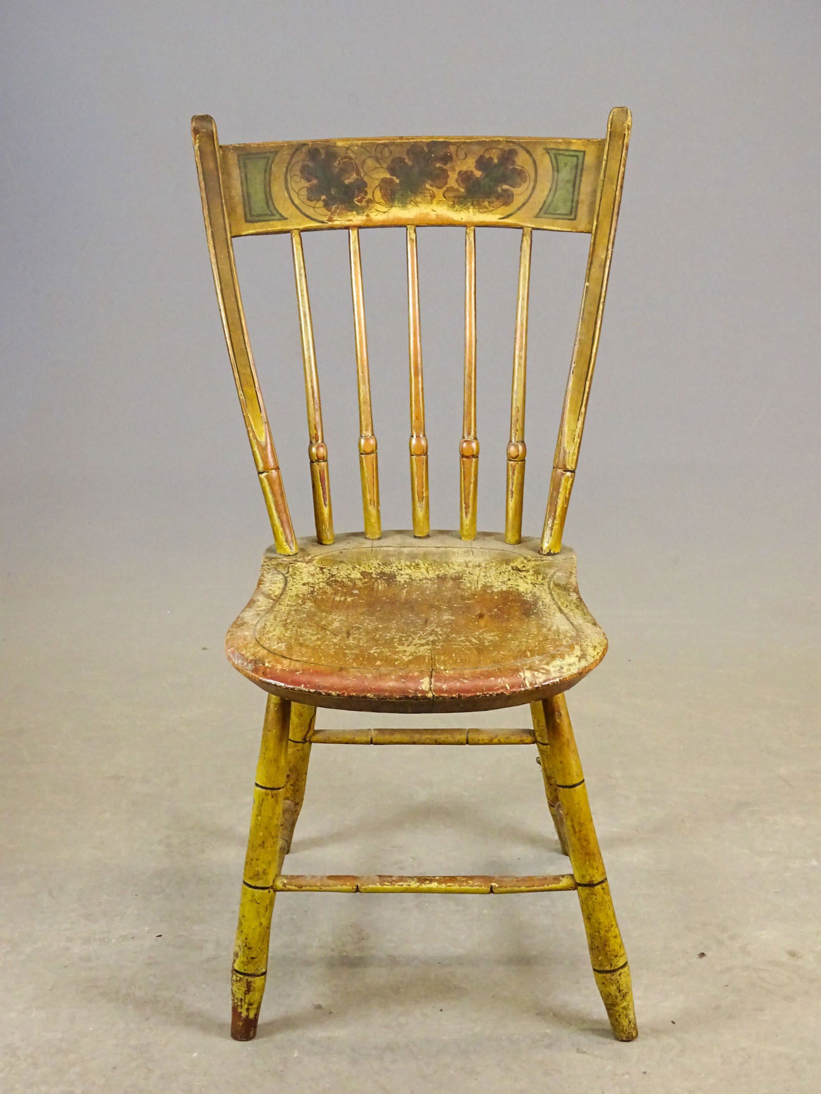 19th c. Pair Rodback Side Chairs - 3