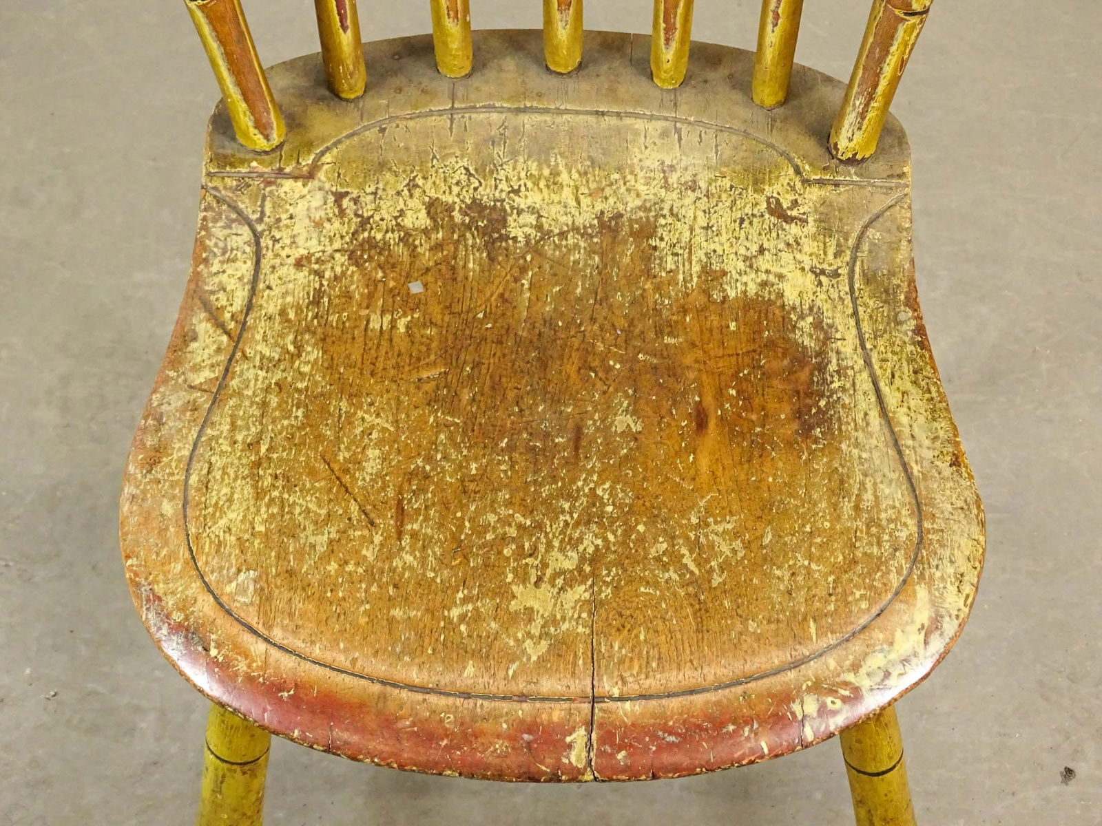 19th c. Pair Rodback Side Chairs - 4