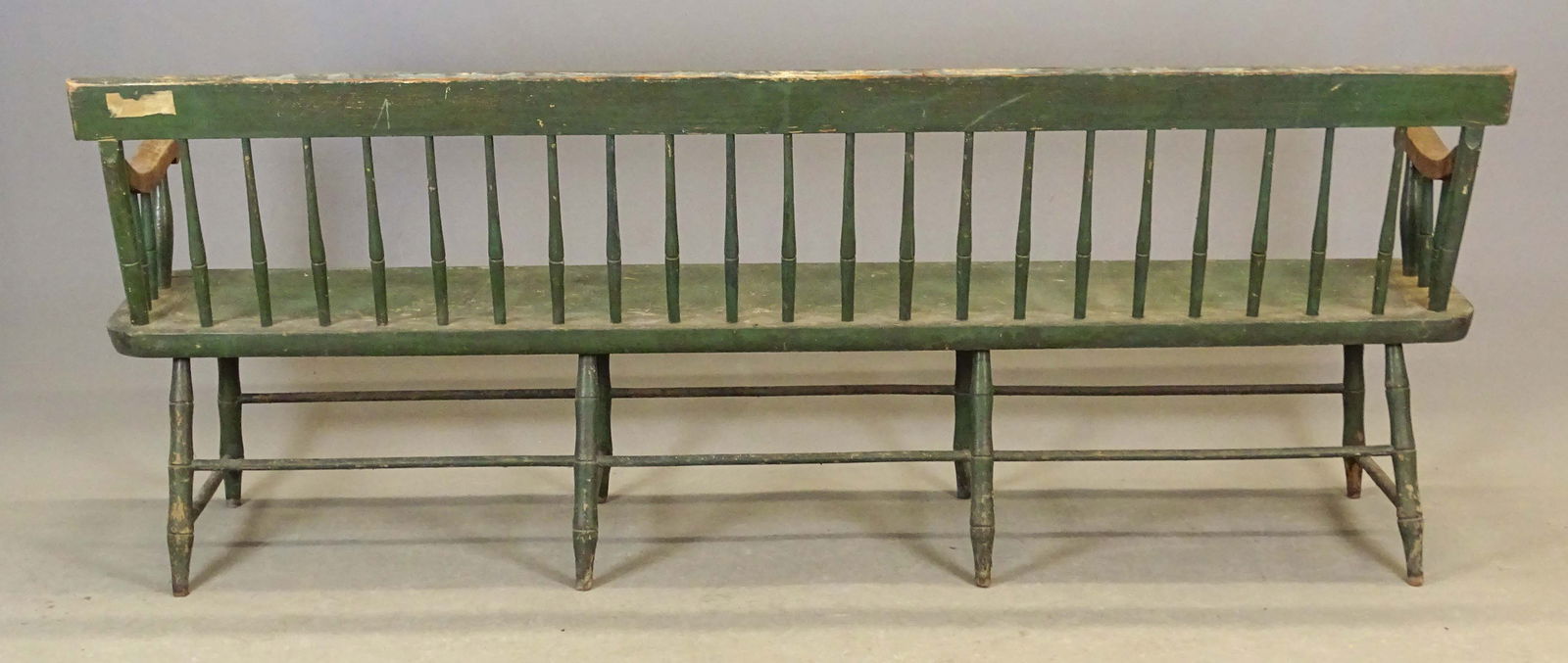 Signed 19th c. Windsor Bench - 7