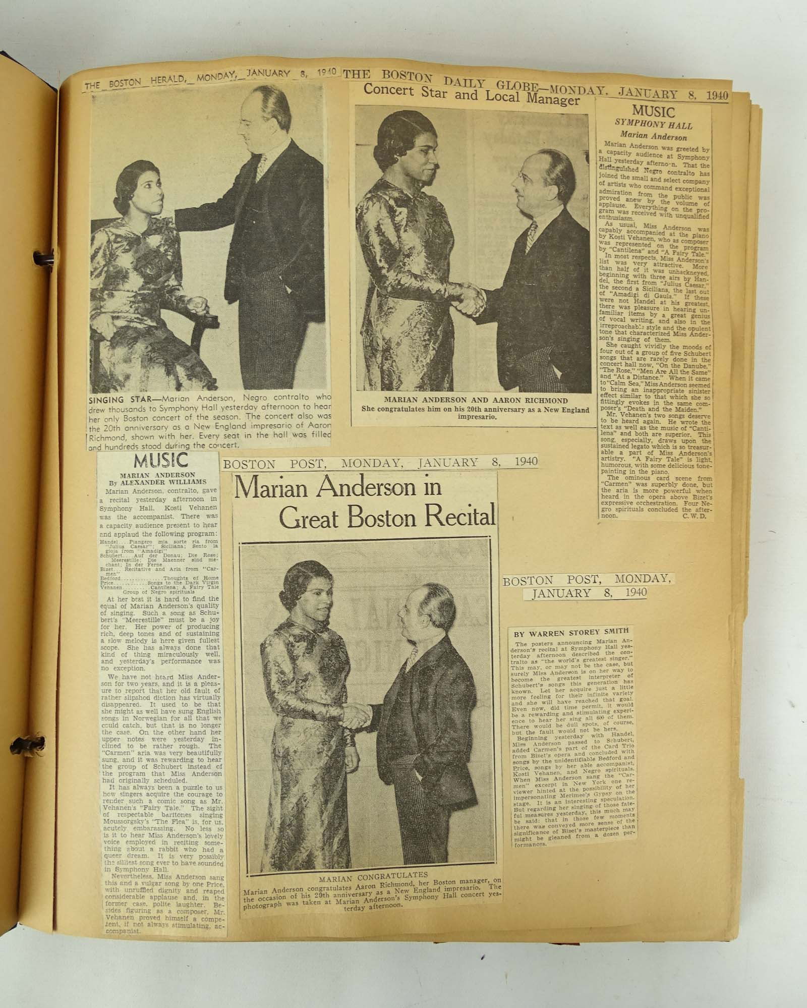 Marian Anderson Scrapbook - 8