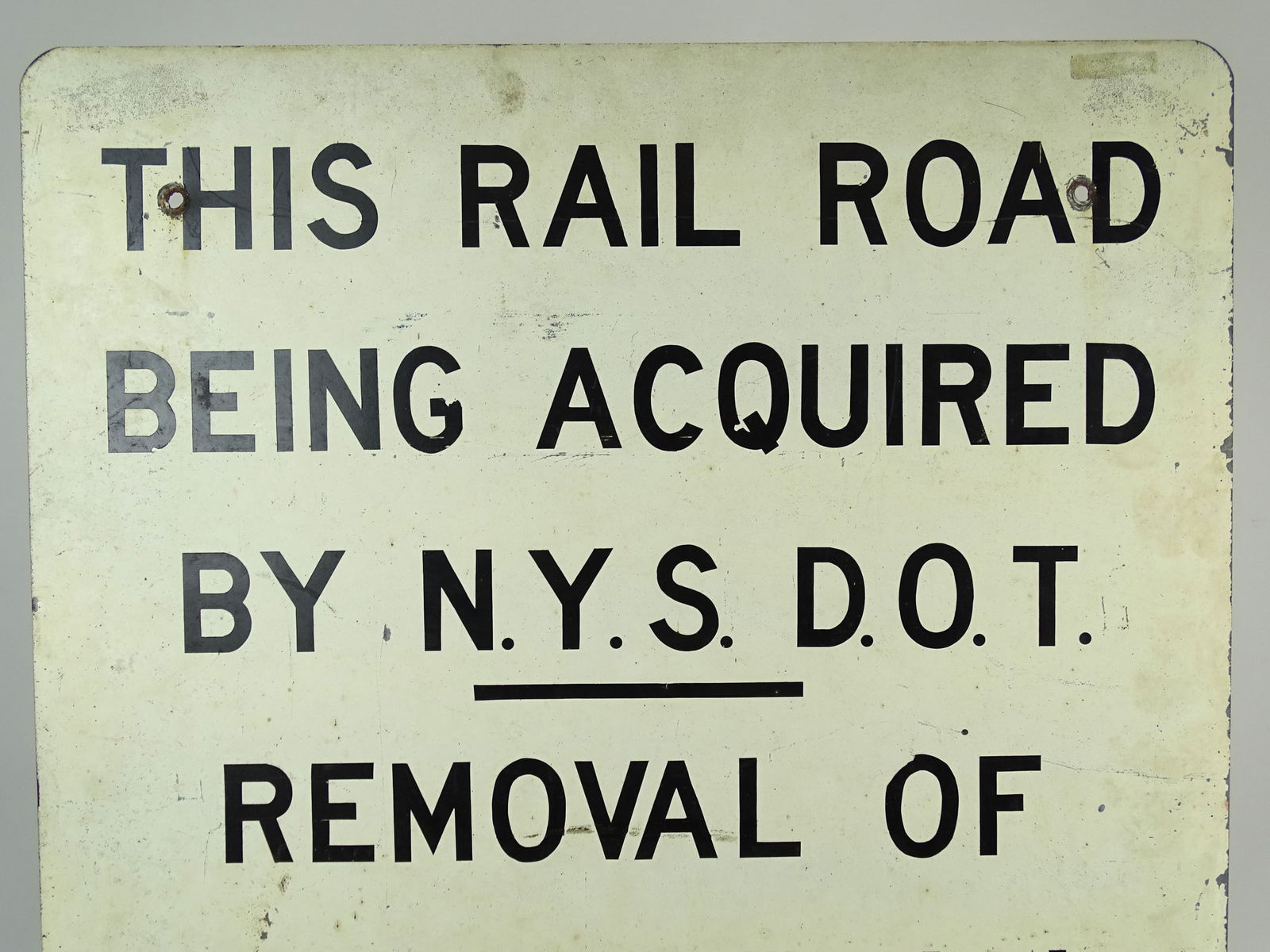 Railroad Sign - 2