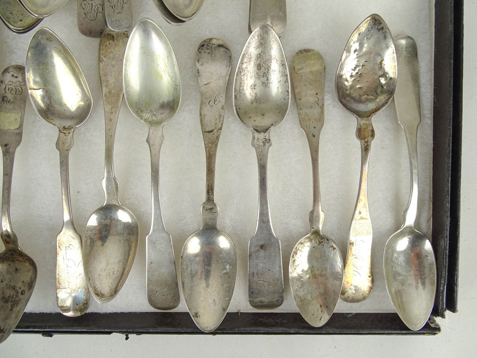 19th c. Coin silver Collection - 4