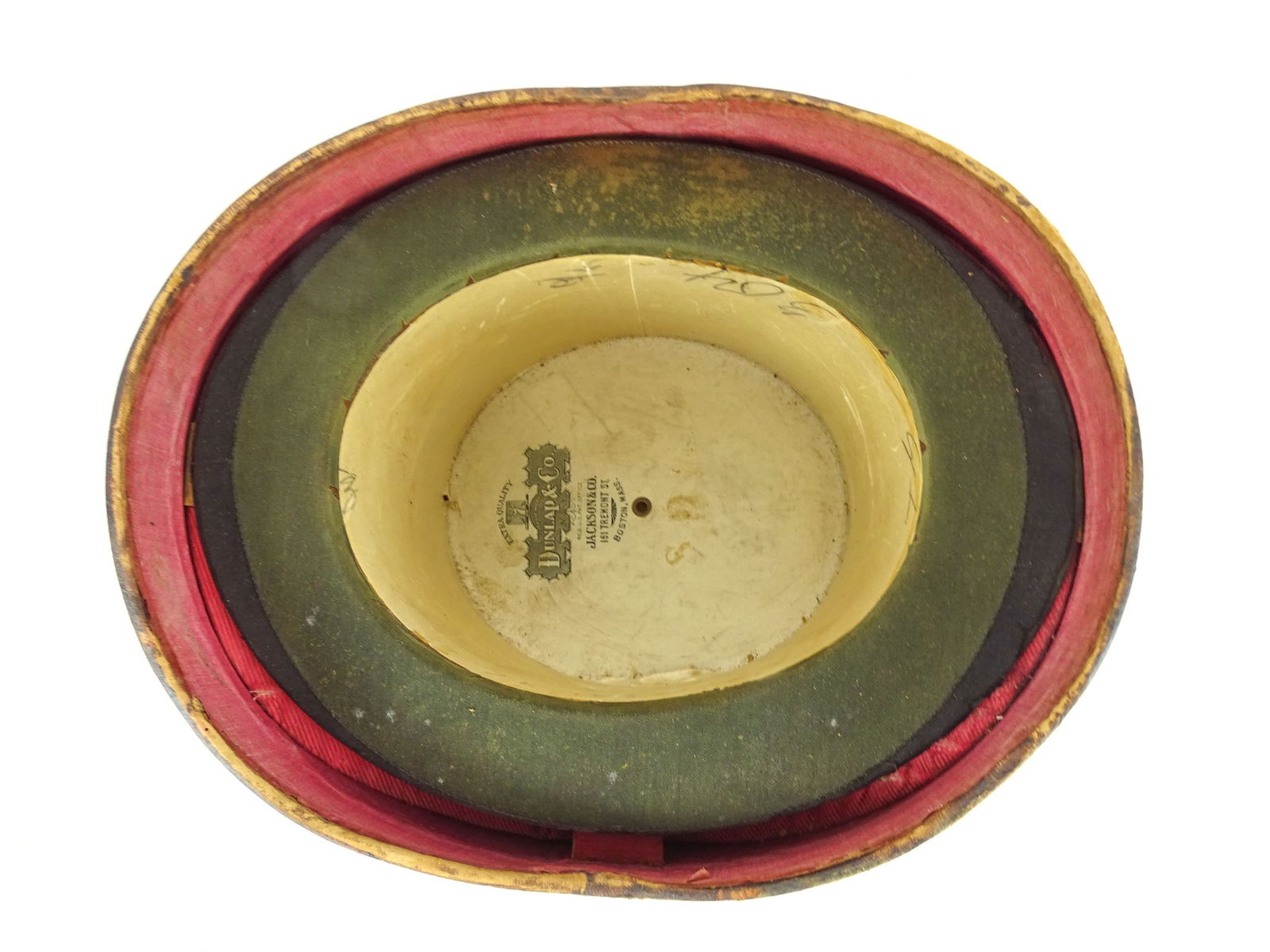 19th c. Top Hat in Leather Case - 7