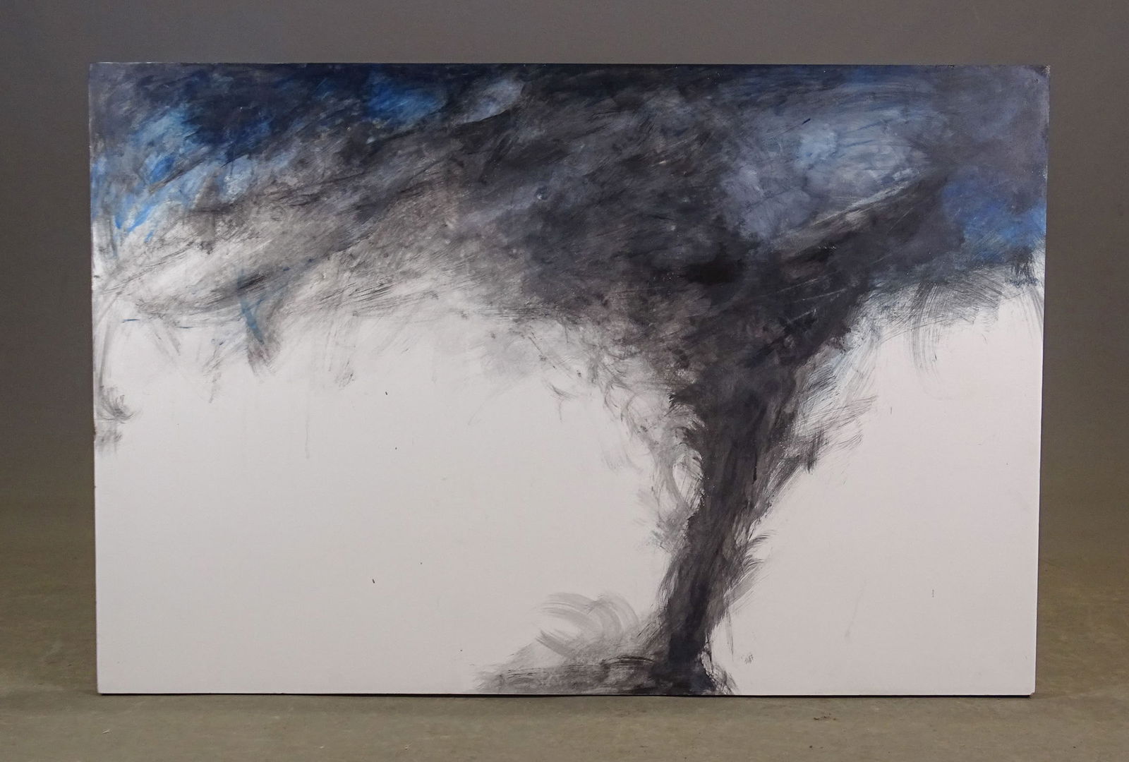 David Bruner (active United States): Painting: David Bruner (active United States), "Tornado". Oil on panel. 32" x 48 1/2".