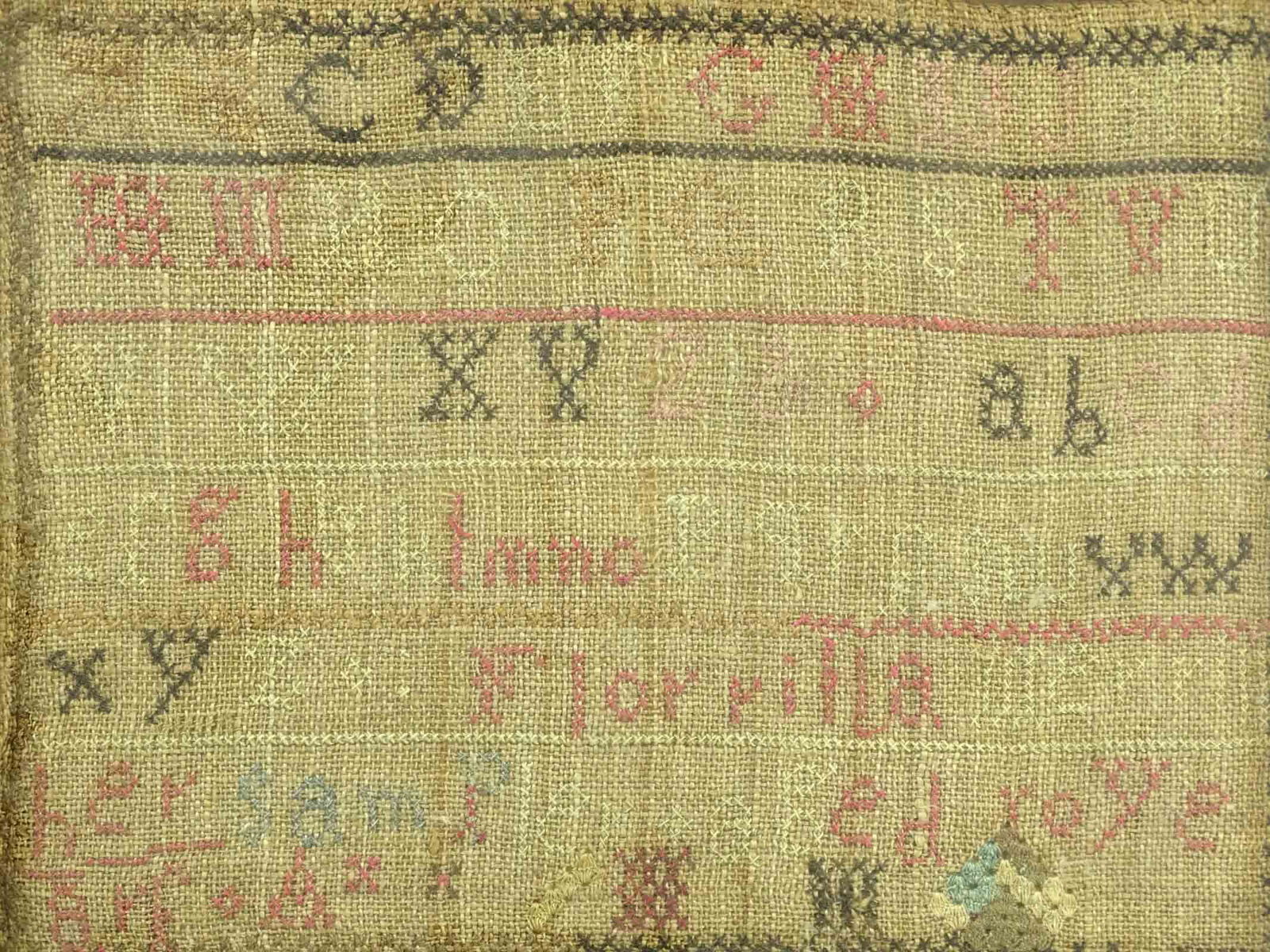19th c. Needlework Samplers - 8