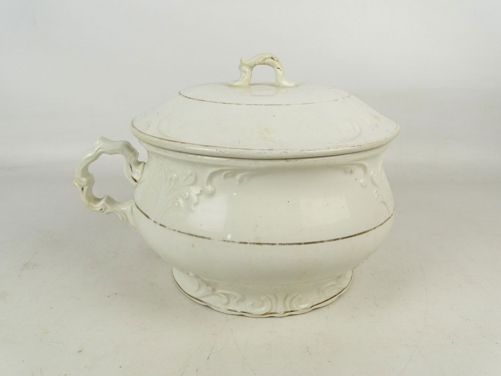 Ironstone Compote: Early ironstone compote. 9" D..