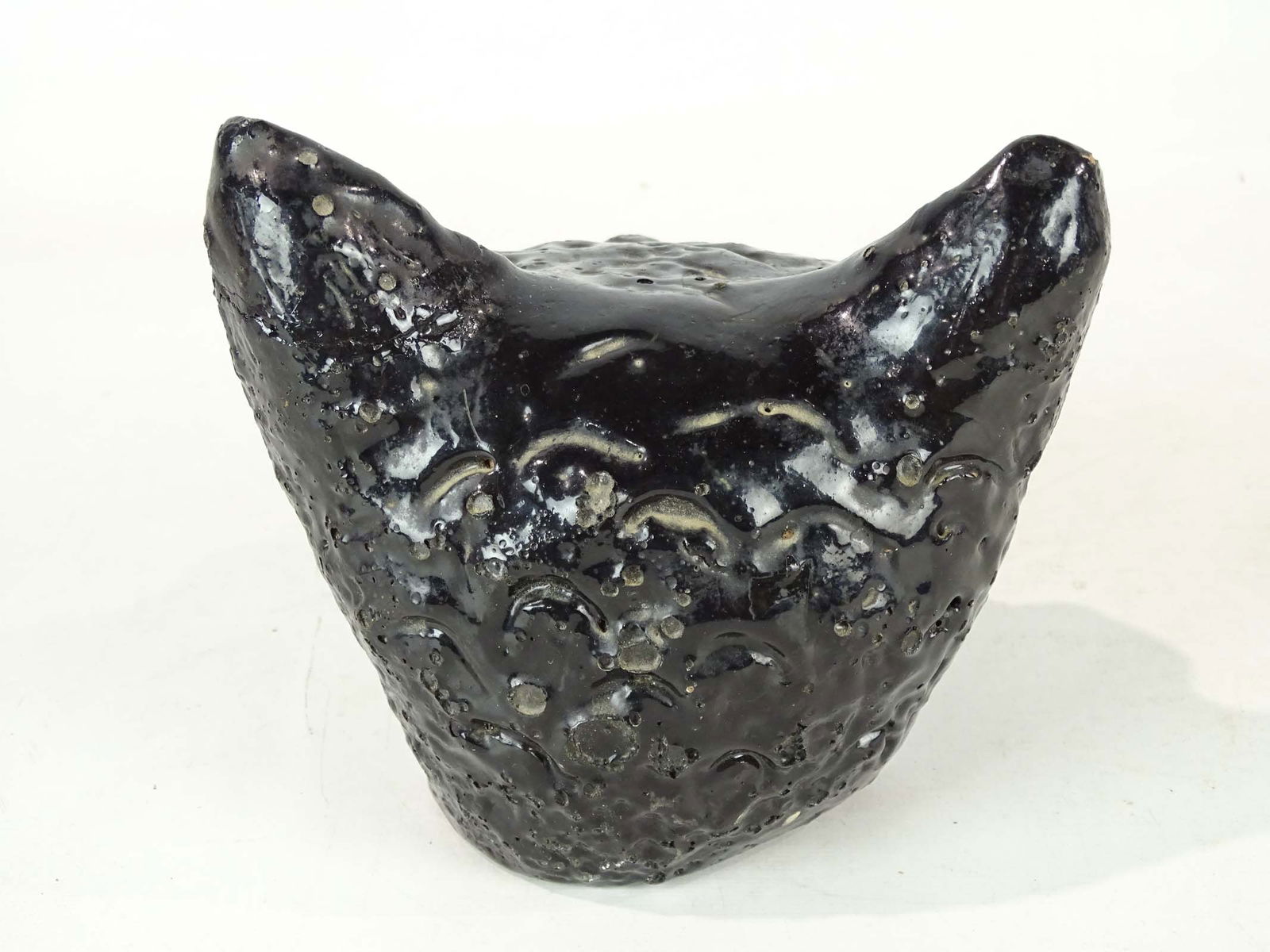 Black Cat Head Ceramic - 6