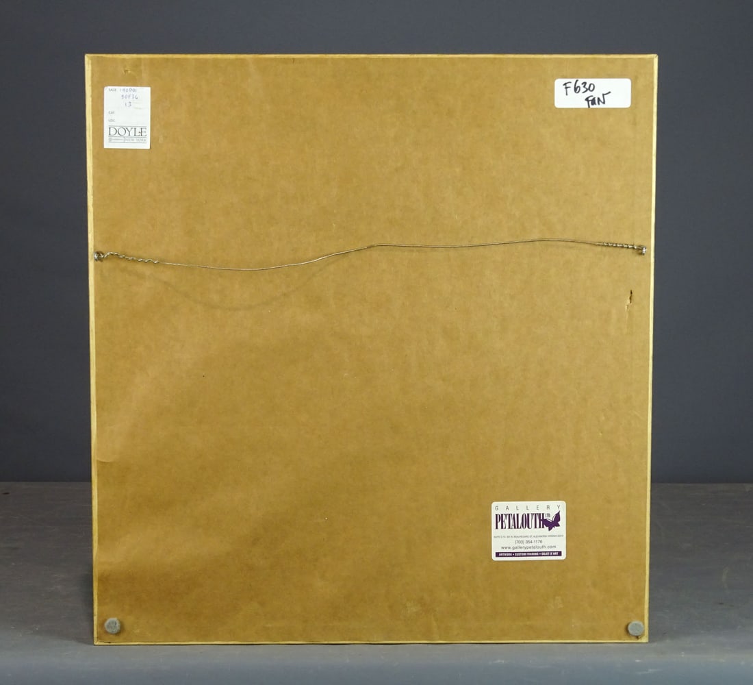 Antique Painted Bird Fan - 4