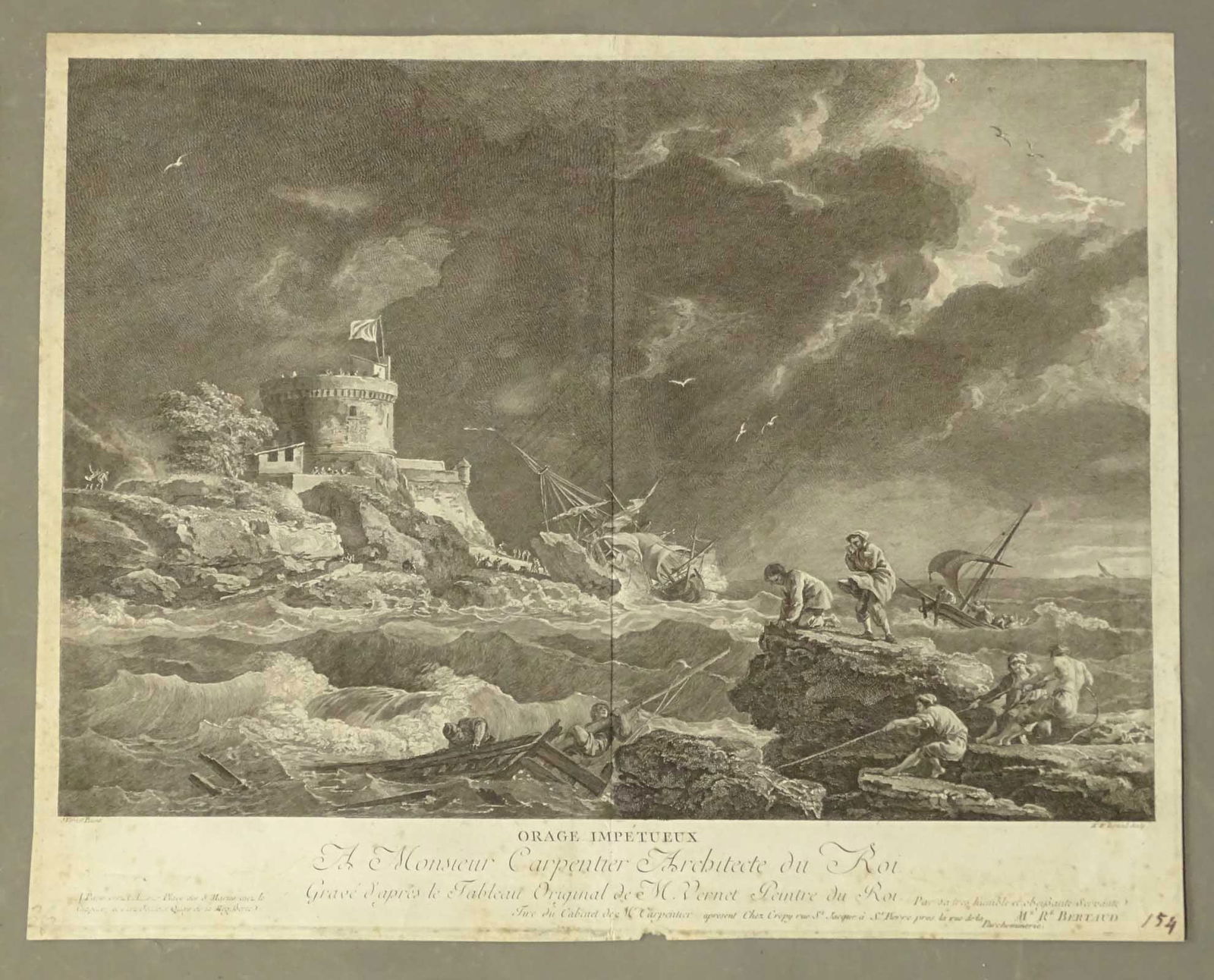 Shipwreck Antique Prints (3) - 3