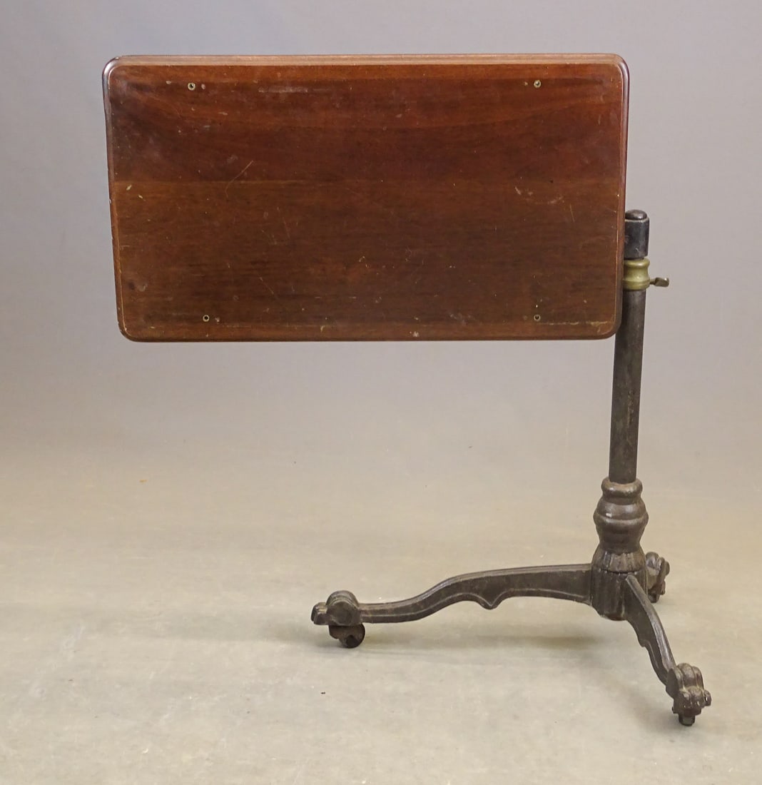 Cast Iron Base Folding Table - 2