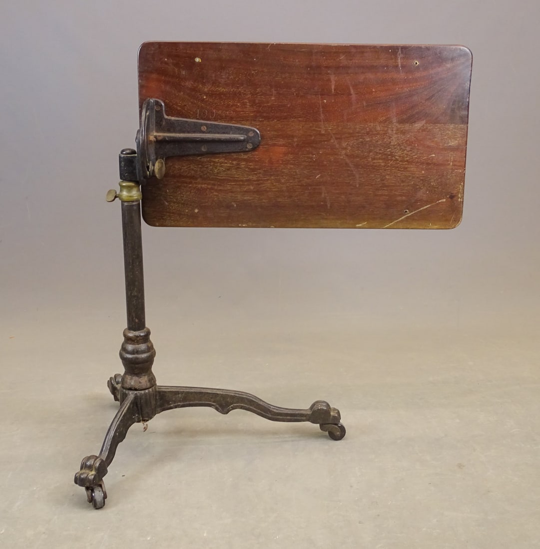 Cast Iron Base Folding Table - 4